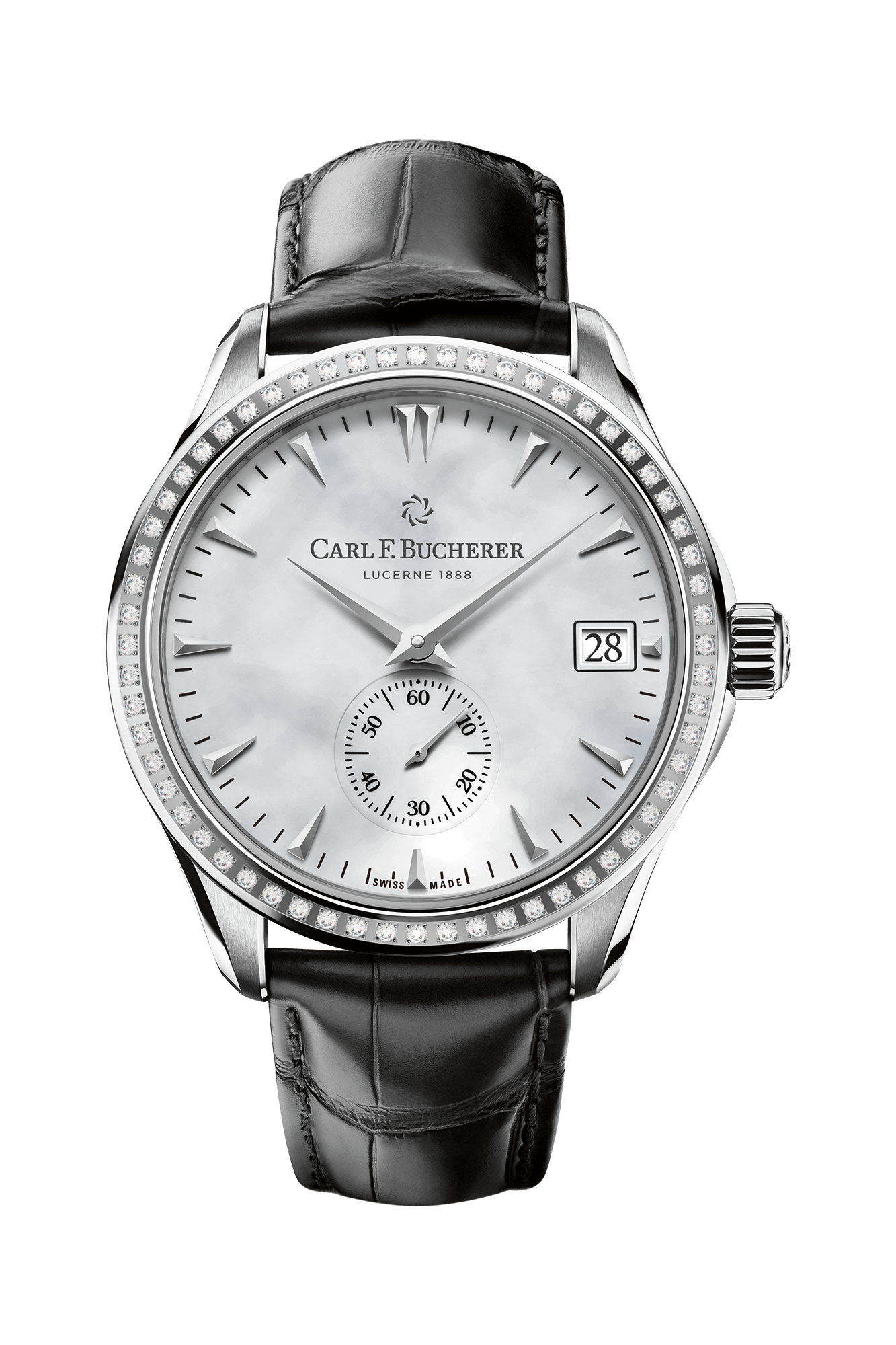 Carl F. Bucherer Manero Peripheral Stainless steel Diamond Unisex Watch - Premium Luxury Product