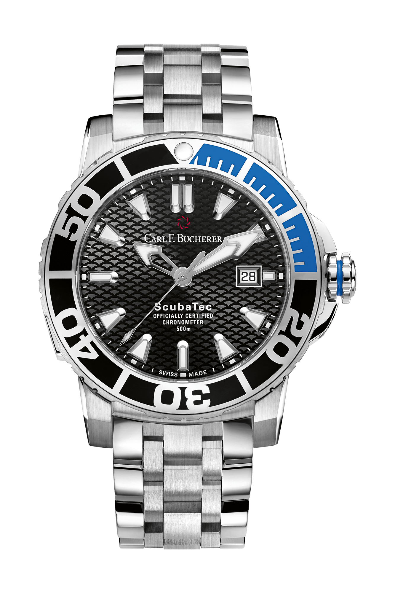 Carl F. Bucherer Patravi Scubatec Stainless steel Men's Watch - Premium Luxury Product