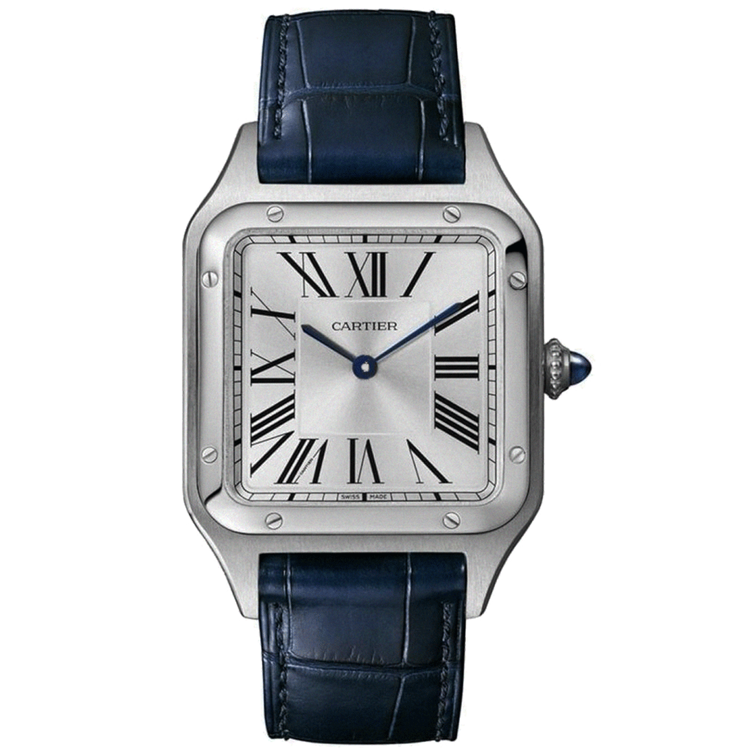 Cartier Santos Stainless Steel Men's Watch - Premium Luxury Product