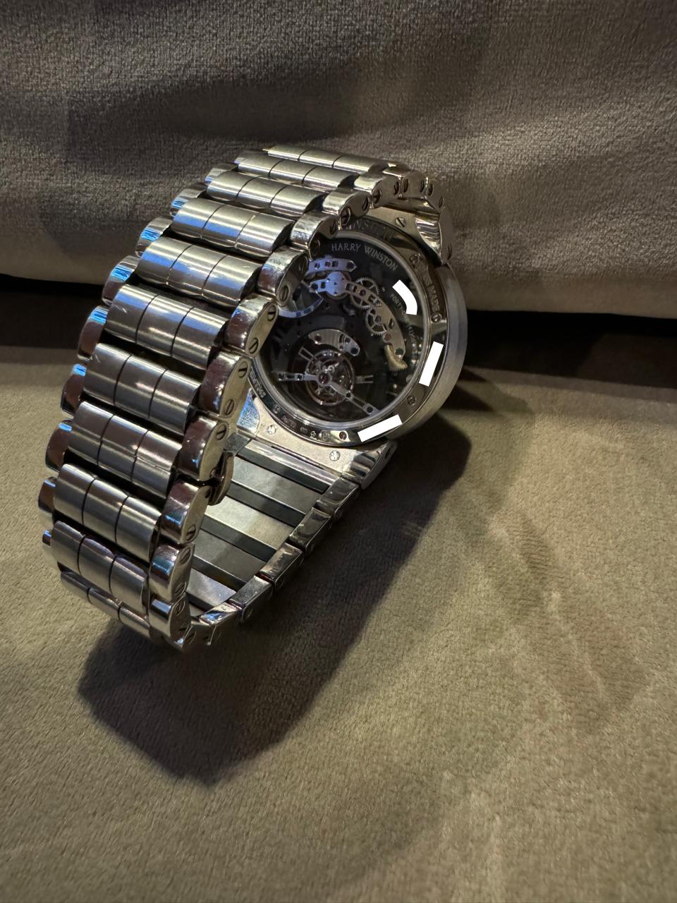 Harry Winston Ocean Tourbillon Jumping Hour White Gold Men's Watch