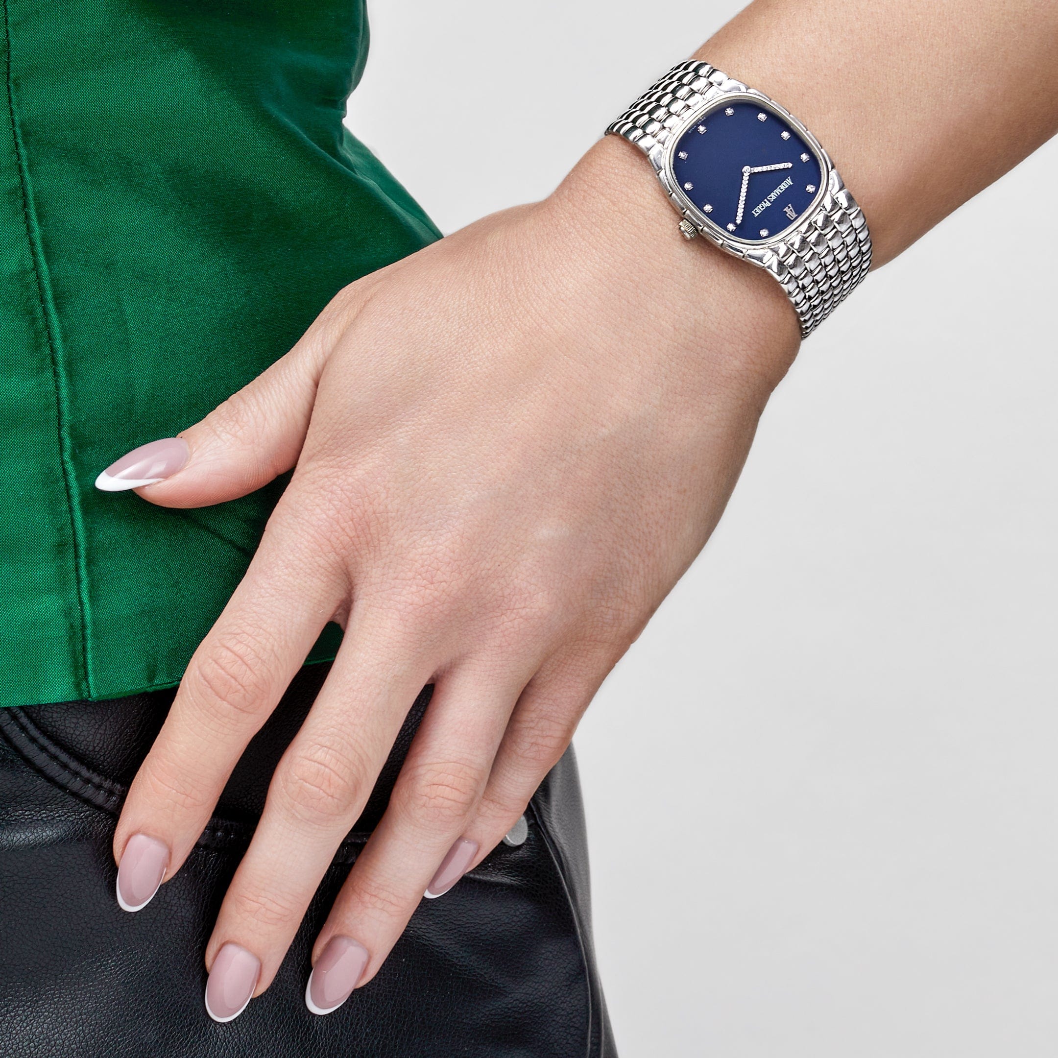 Audemars Piguet Cobra Vintage White Gold Diamond Dark Navy Dial (1970s)