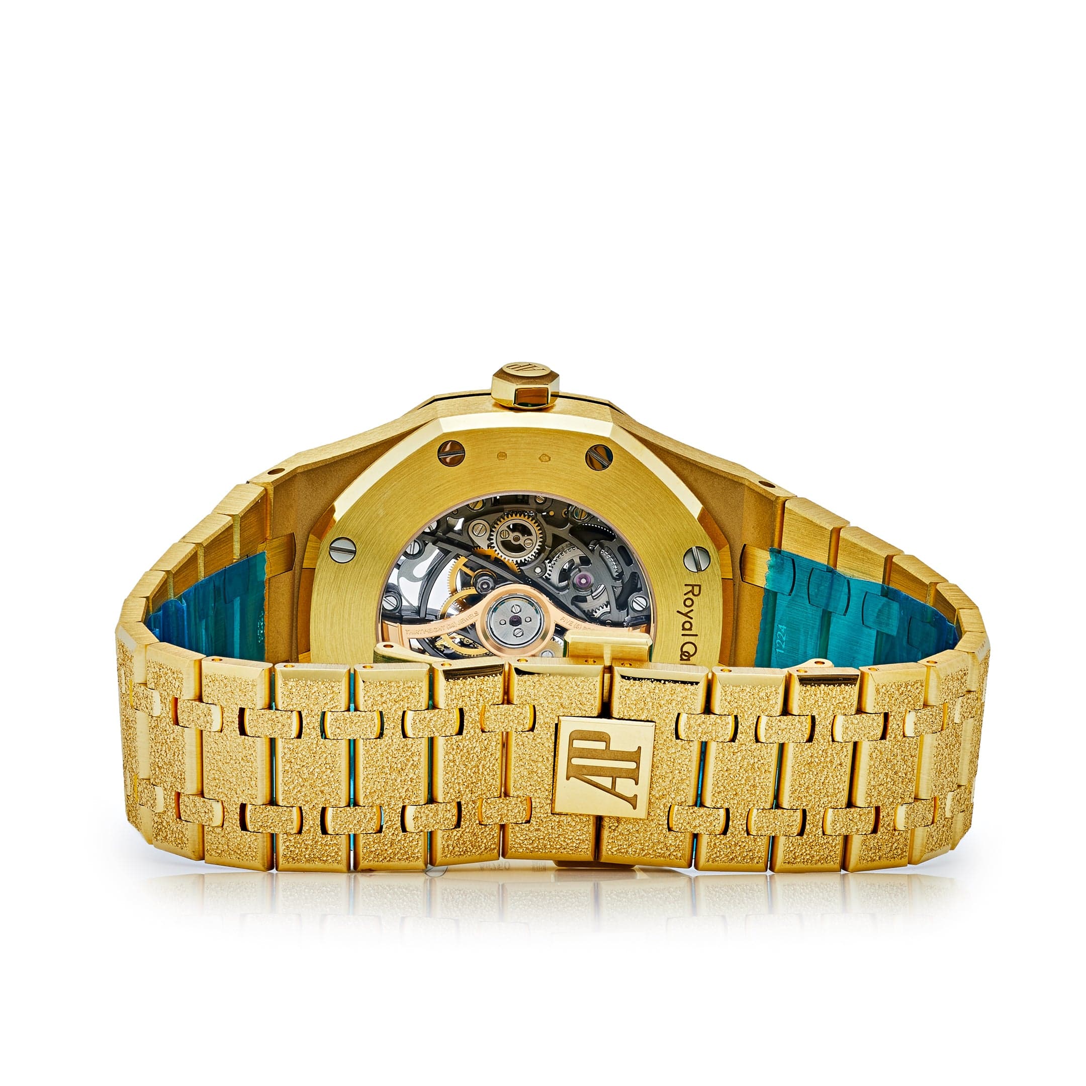 Audemars Piguet Royal Oak 15412BA.ZG.1224BA.01 Double Balance Wheel Frosted-Openworked Yellow Gold (2022) - Premium Luxury Product