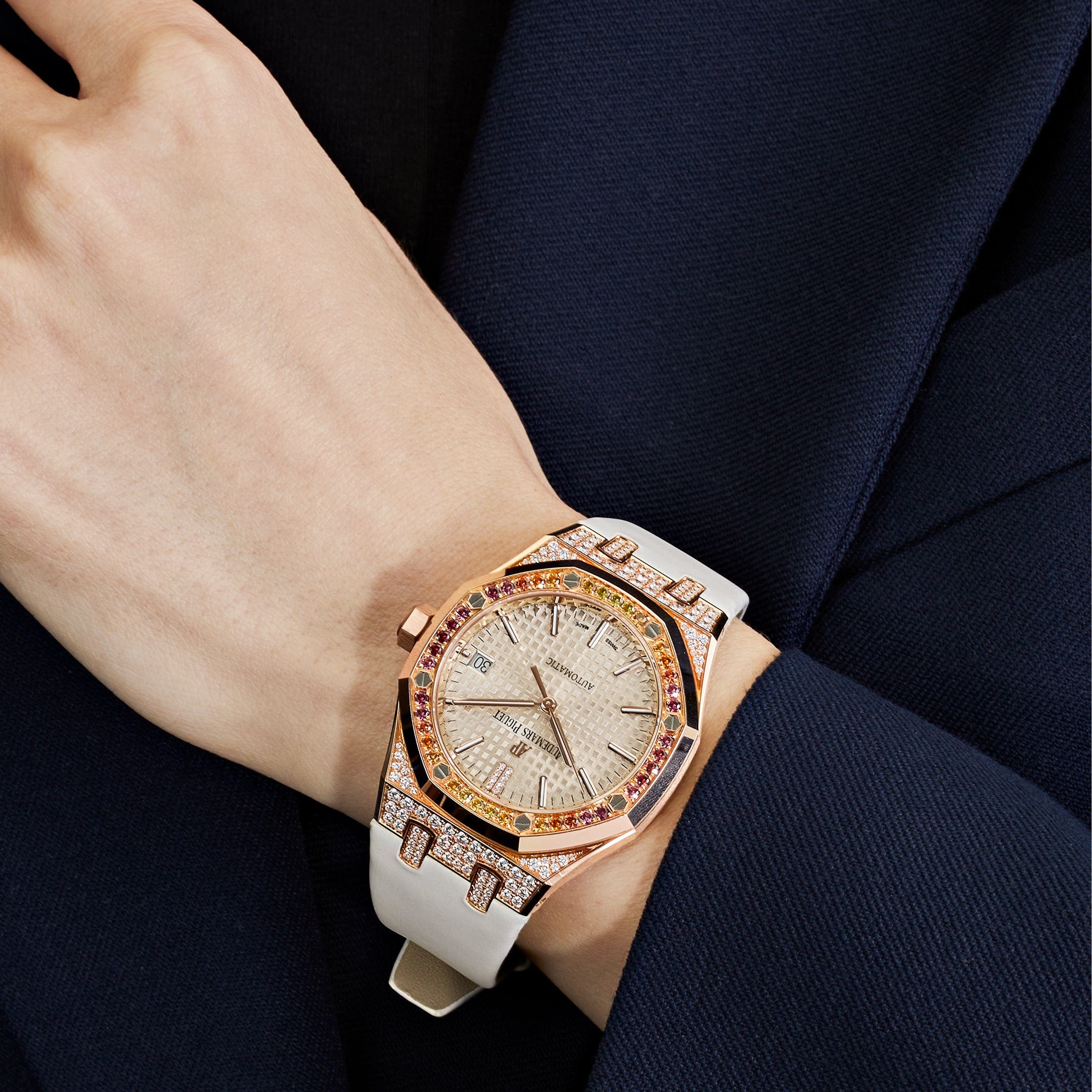 Audemars Piguet Royal Oak 15452OR.ZY.D038VE.01 Rose Gold and Diamonds (2021)