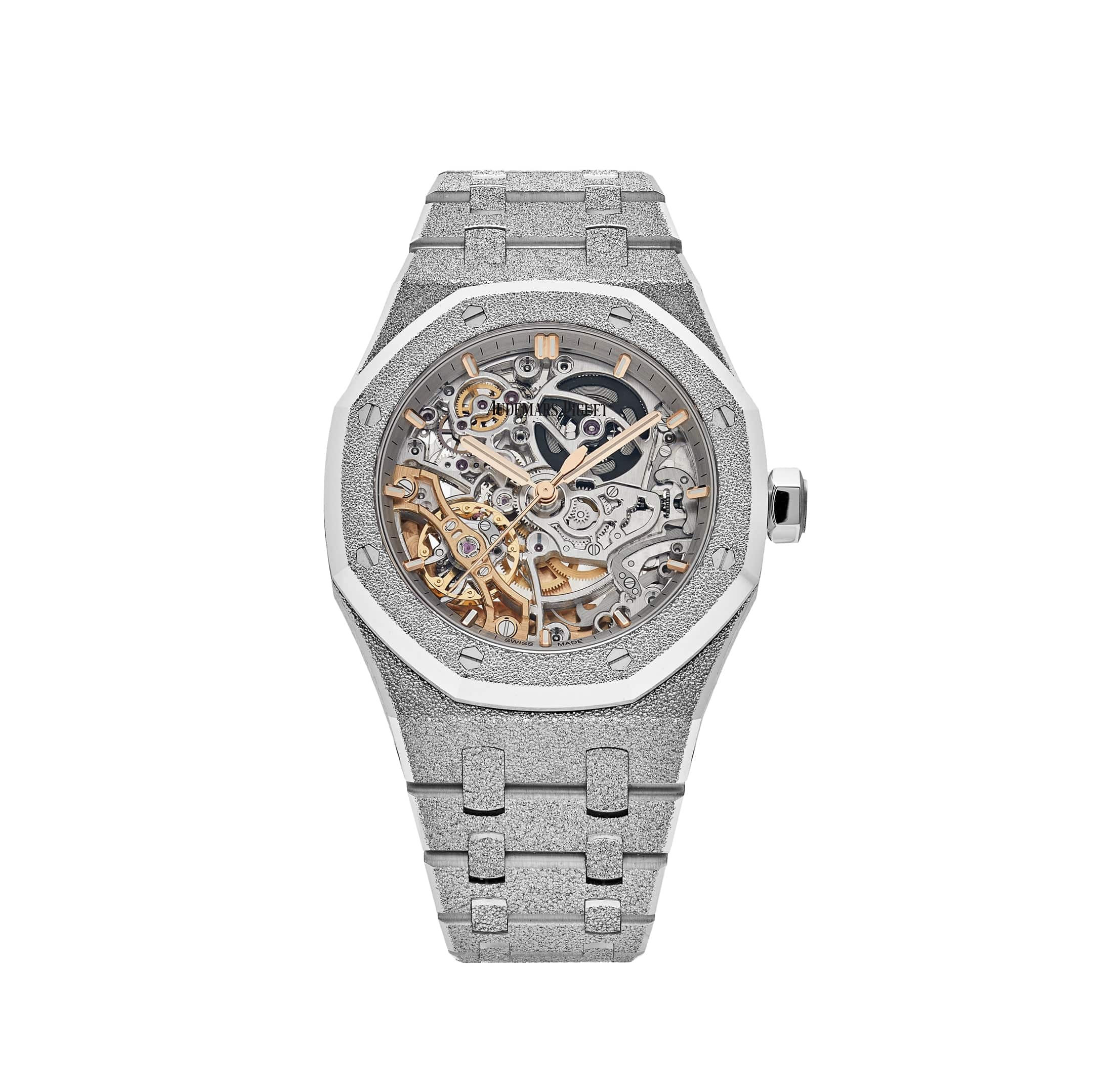 Audemars Piguet Royal Oak 15466BC.GG.1259BC.01 Double Balance Wheel Frosted White Gold (2023) - Premium Luxury Product