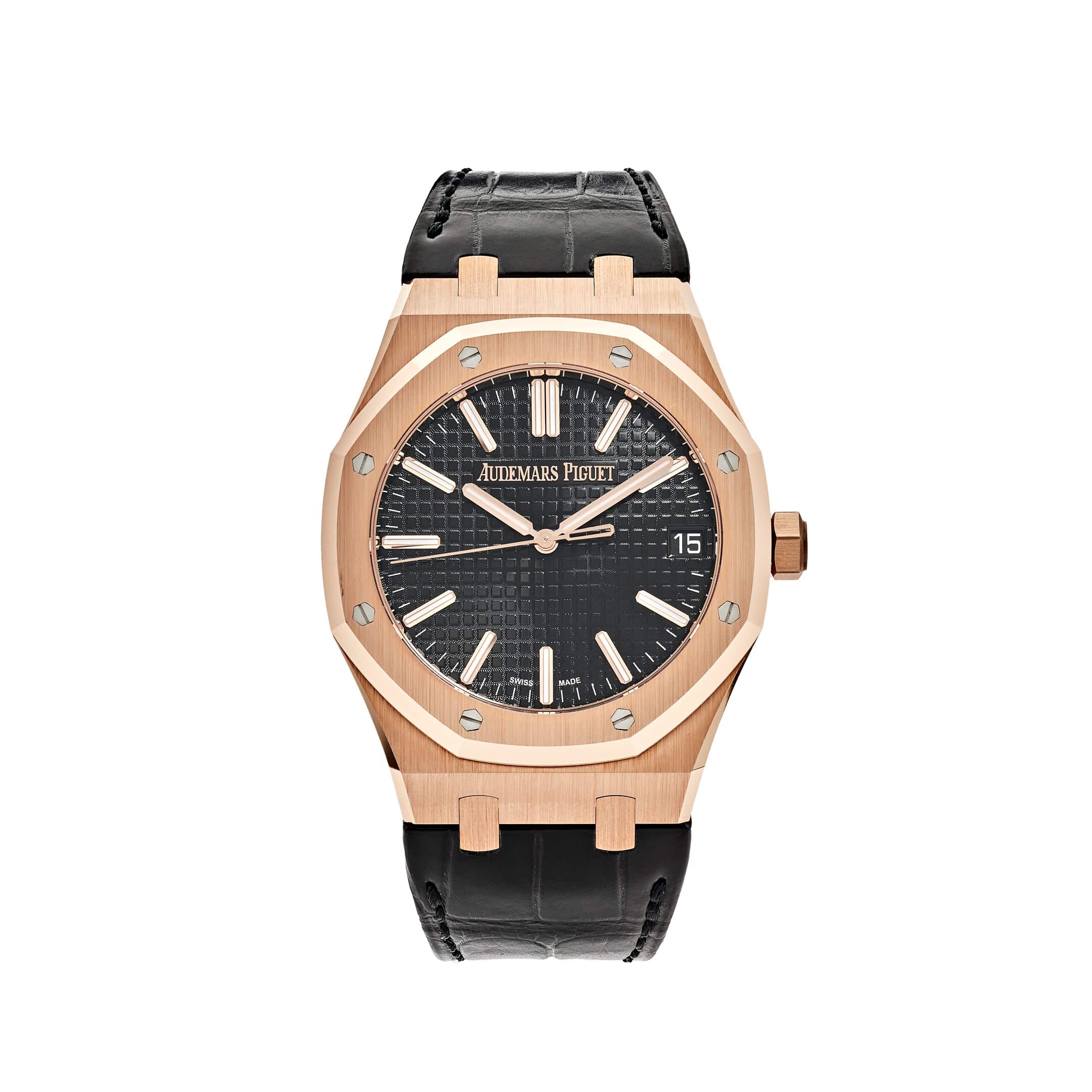 Audemars Piguet Royal Oak 15510OR.OO.D002CR.02 Rose Gold FULL Bracelet Black Dial (2024)