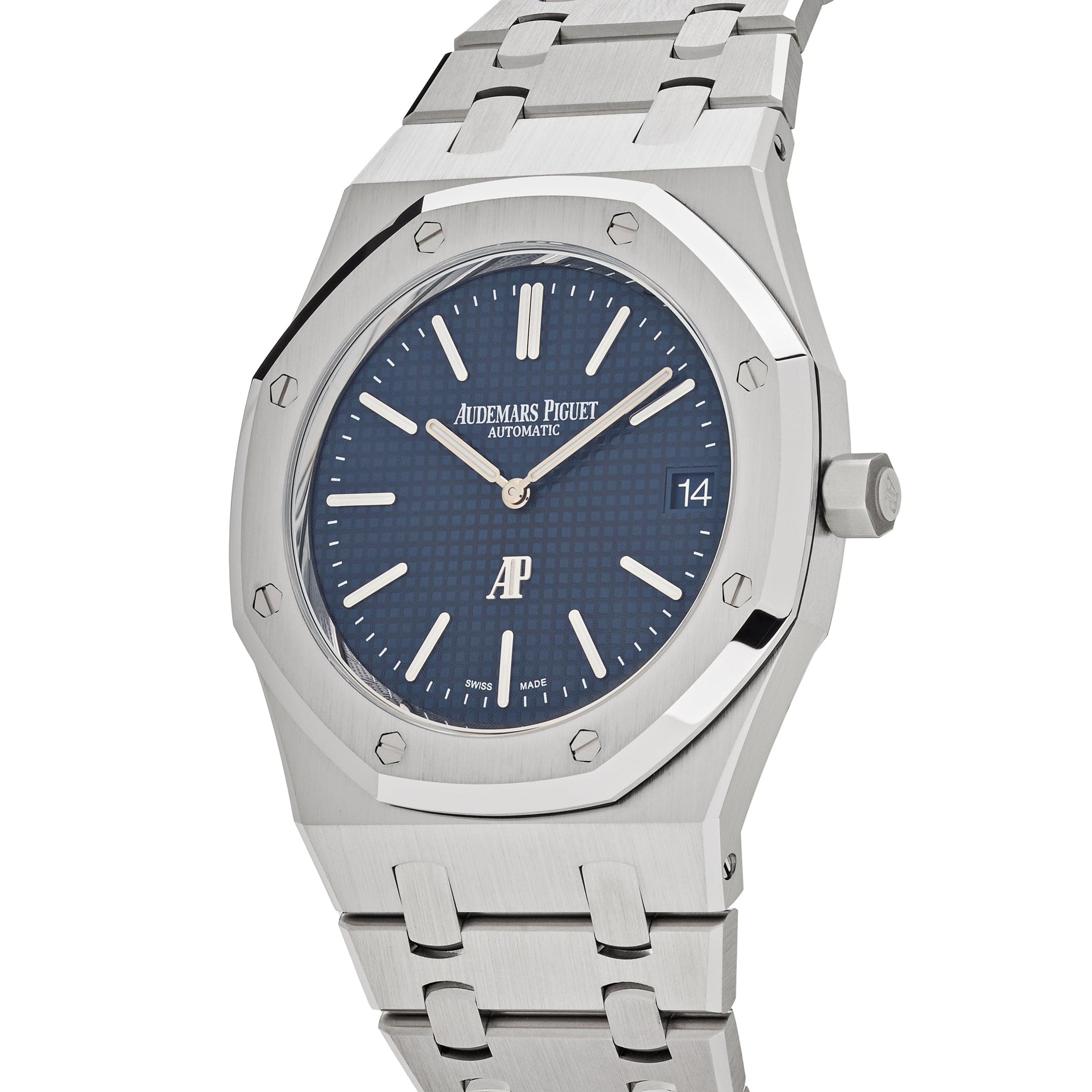 Audemars Piguet Royal Oak 16202ST.OO.1240ST.01 'Jumbo' Extra-Thin 50th Anniversary Stainless Steel Blue Dial