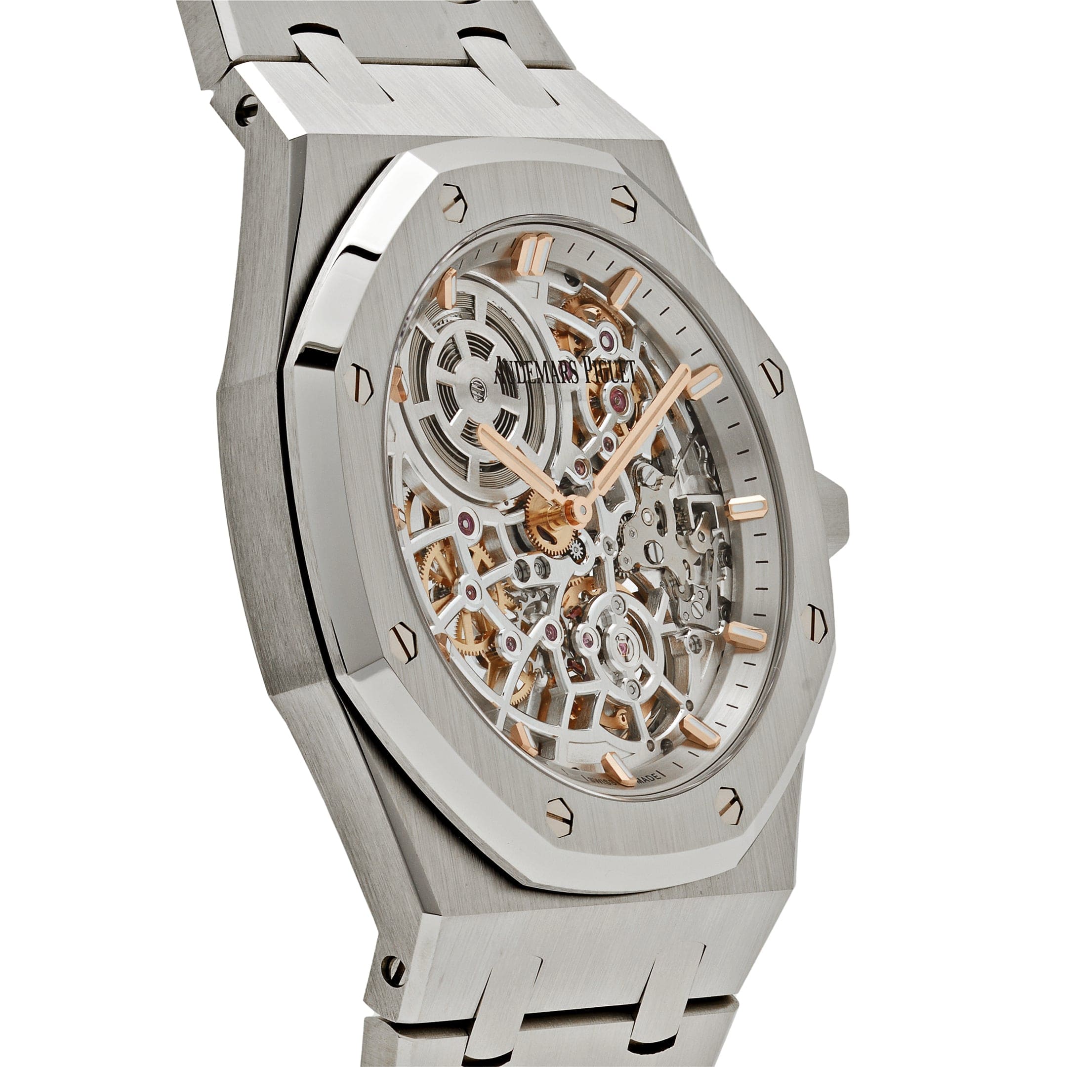 Audemars Piguet Royal Oak 16204ST.OO.1240ST.01 'Jumbo' 50th Anniversary Stainless Steel Extra-Thin Openworked (2022)