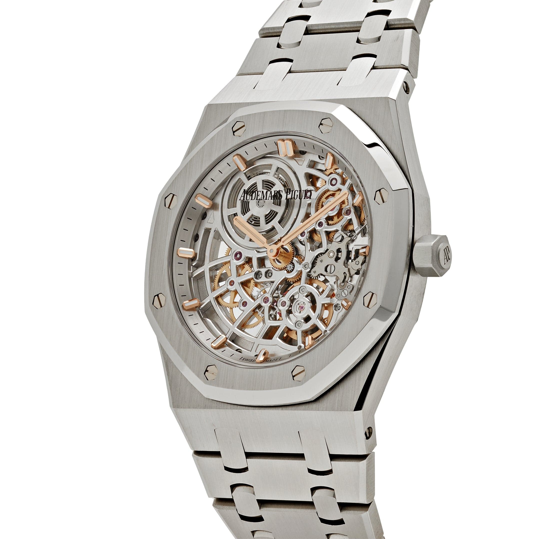Audemars Piguet Royal Oak 16204ST.OO.1240ST.01 'Jumbo' 50th Anniversary Stainless Steel Extra-Thin Openworked (2022)