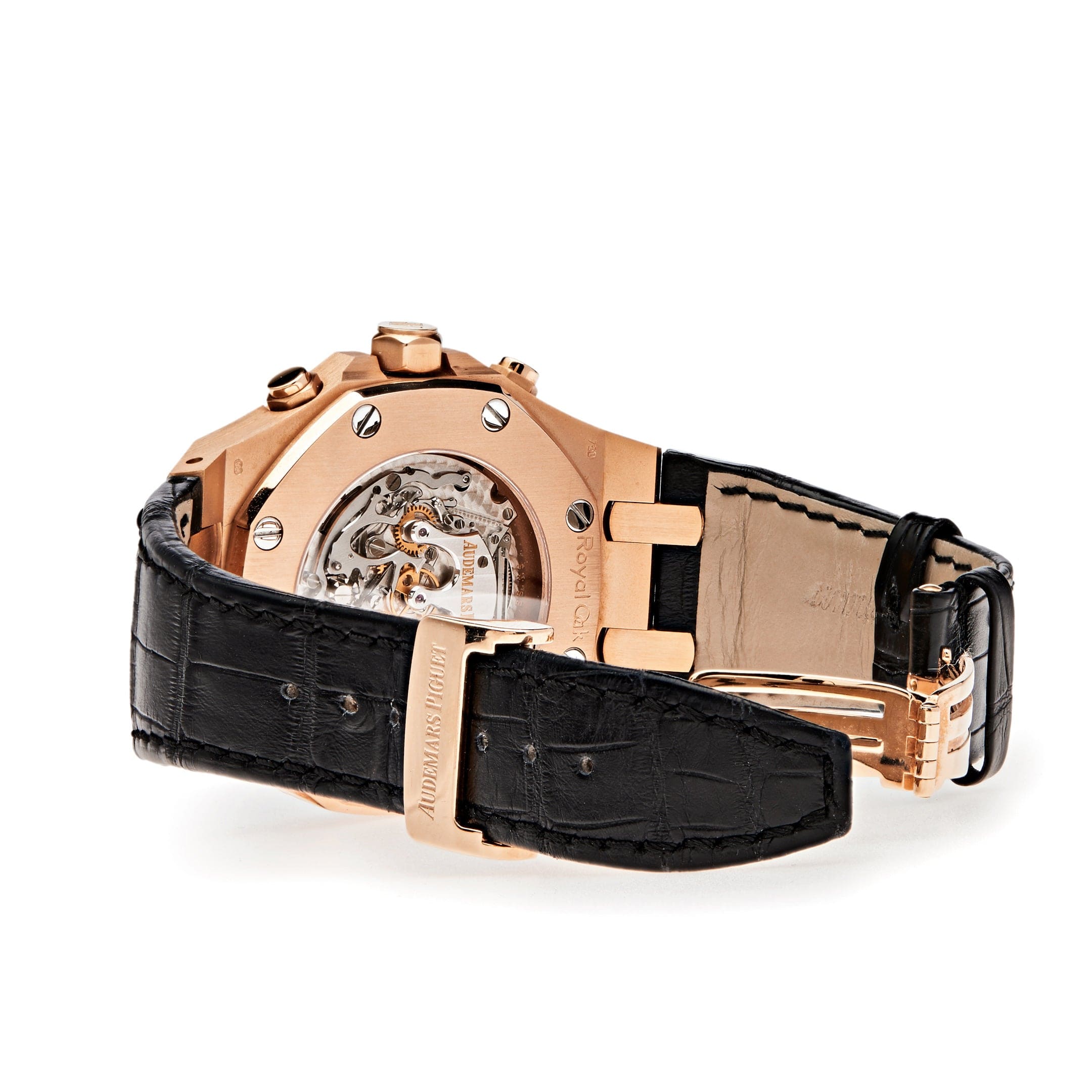 Audemars Piguet Royal Oak 25977OR.OO.D002CR.01 Chronograph 'Tourbillon' Rose Gold Black Dial - Premium Luxury Product