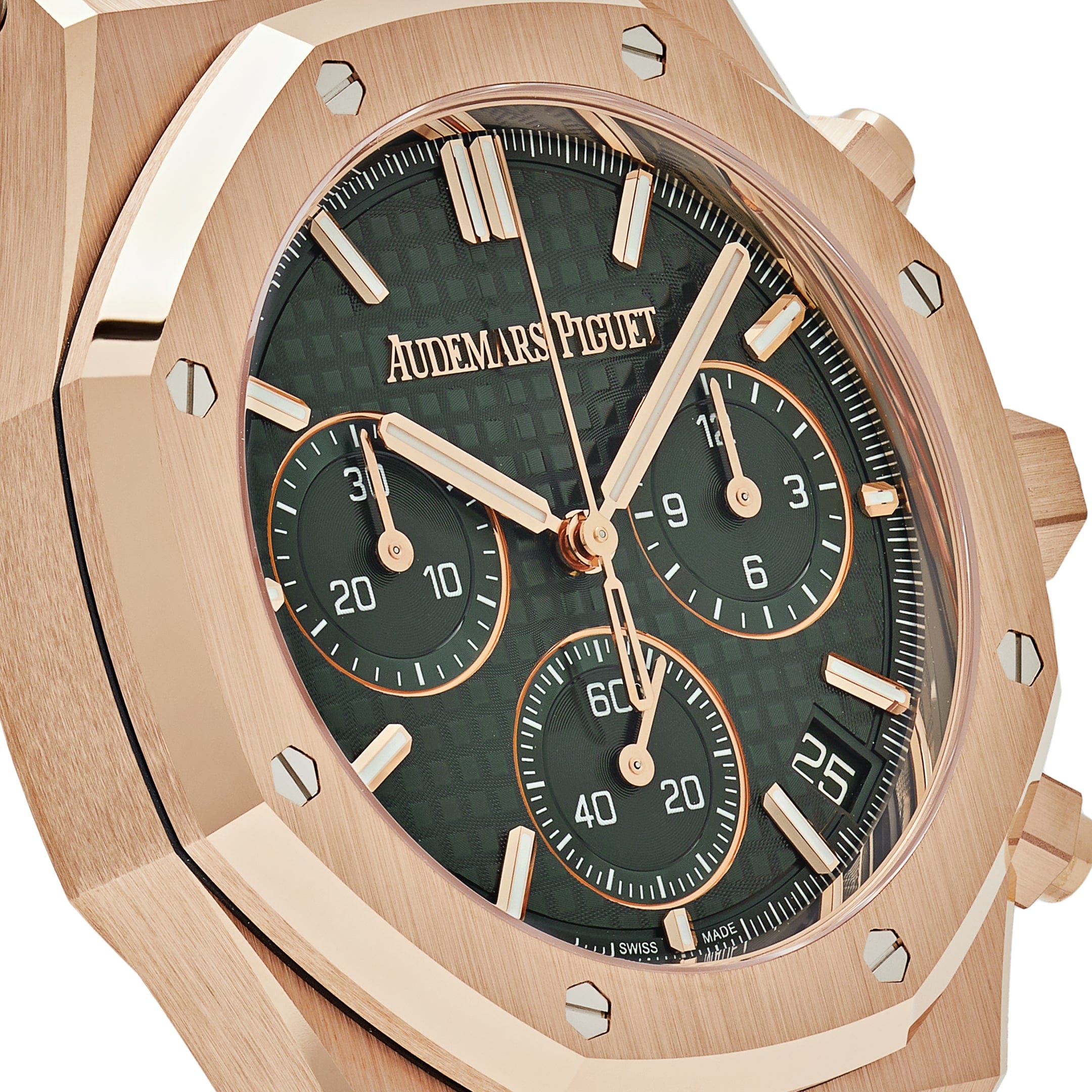 Audemars Piguet Royal Oak 26240OR.OO.1320OR.08 Selfwinding Chronograph Rose Gold Khaki Green Dial