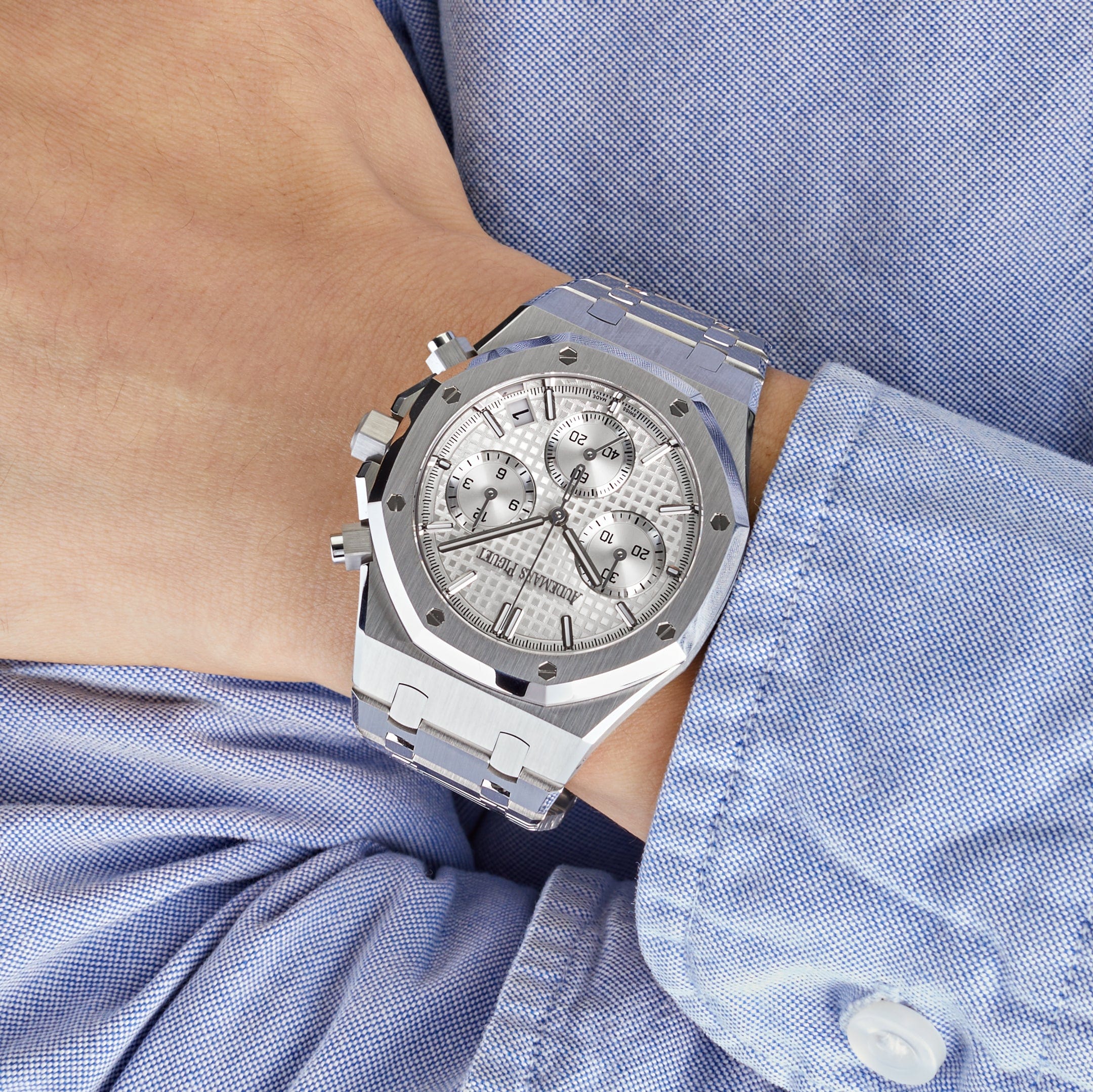 Audemars Piguet Royal Oak 26240ST.OO.1320ST.03 Selfwinding Chronograph '50th Anniversary' Stainless Steel White Dial (2022)