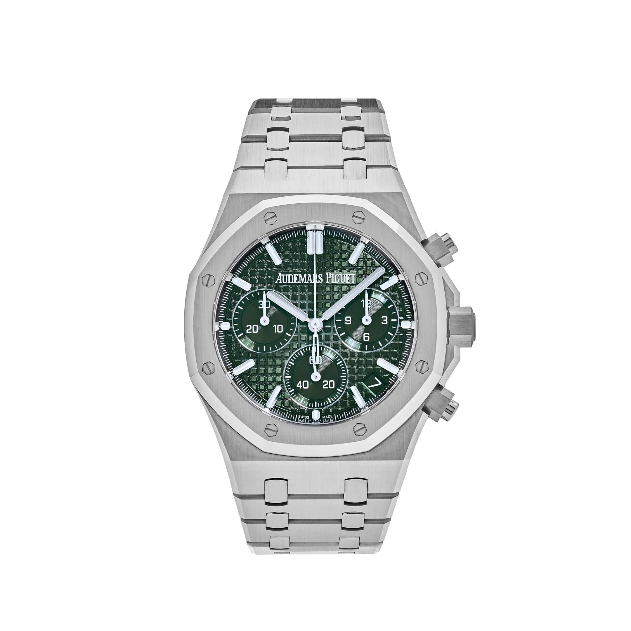 Audemars Piguet Royal Oak 26240ST.OO.1320ST.08 Selfwinding Chronograph Stainless Steel Green Dial (2023) - Premium Luxury Product