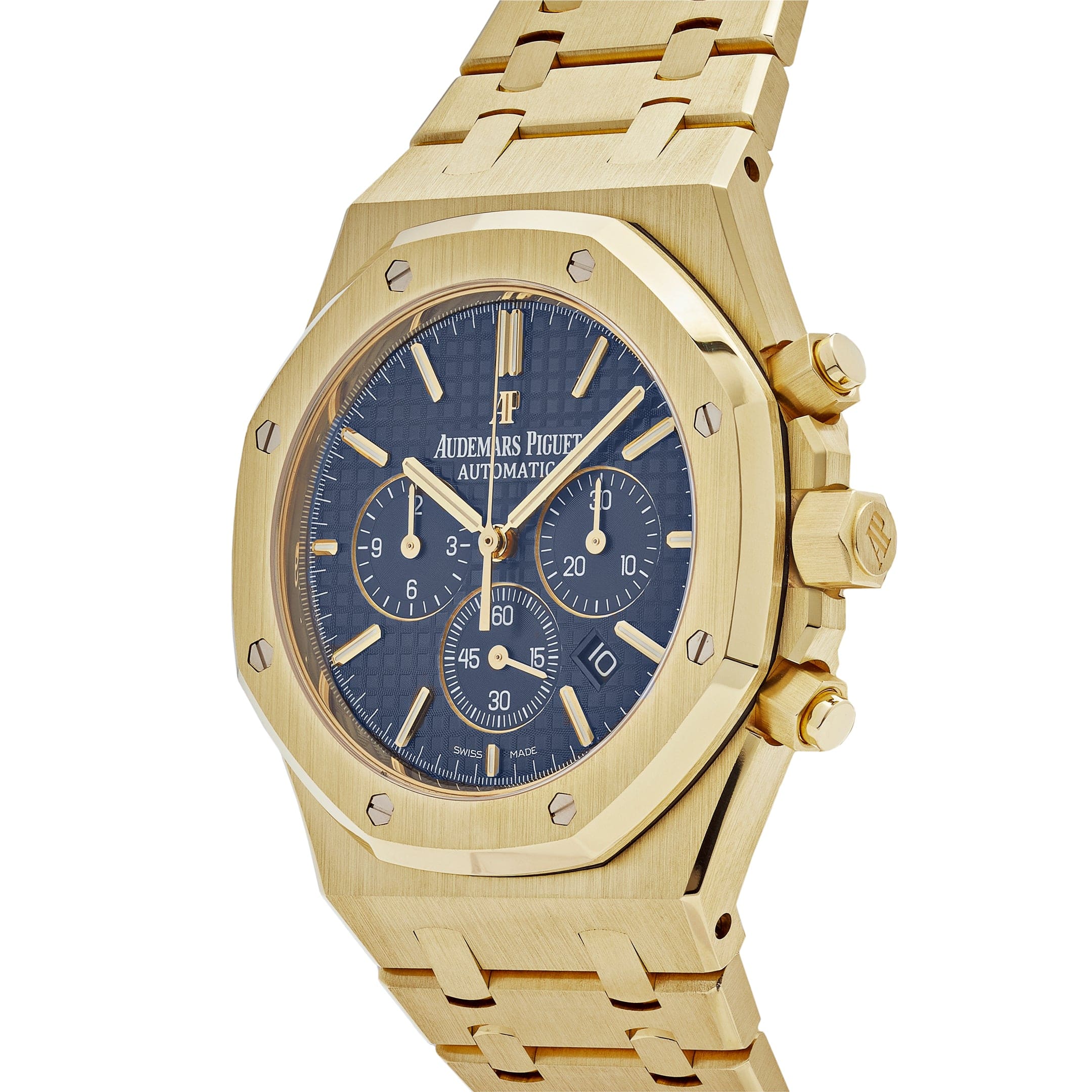 Audemars Piguet Royal Oak 26320BA.OO.1220BA.02 Chronograph Yellow Gold Blue Dial (2016)