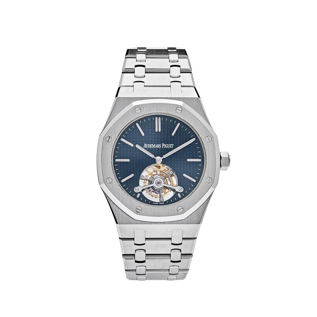 Audemars Piguet Royal Oak 26510ST.OO.1220ST.01 Tourbillon Extra-Thin Steel Blue Dial - Premium Luxury Product