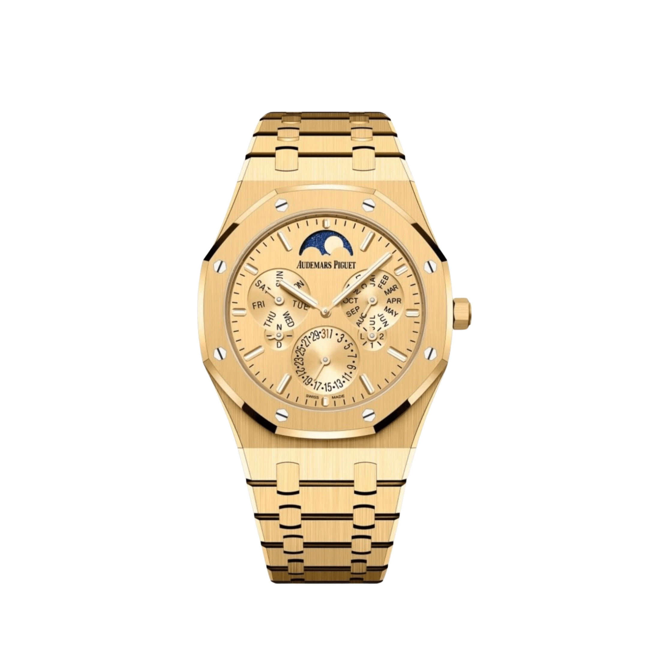 Audemars Piguet Royal Oak 26586BA.OO.1240BA.99  Perpetual Calendar Ultra-Thin Yellow Gold / Yellow Gold-Toned  Dial Limited Edition - Premium Luxury Product