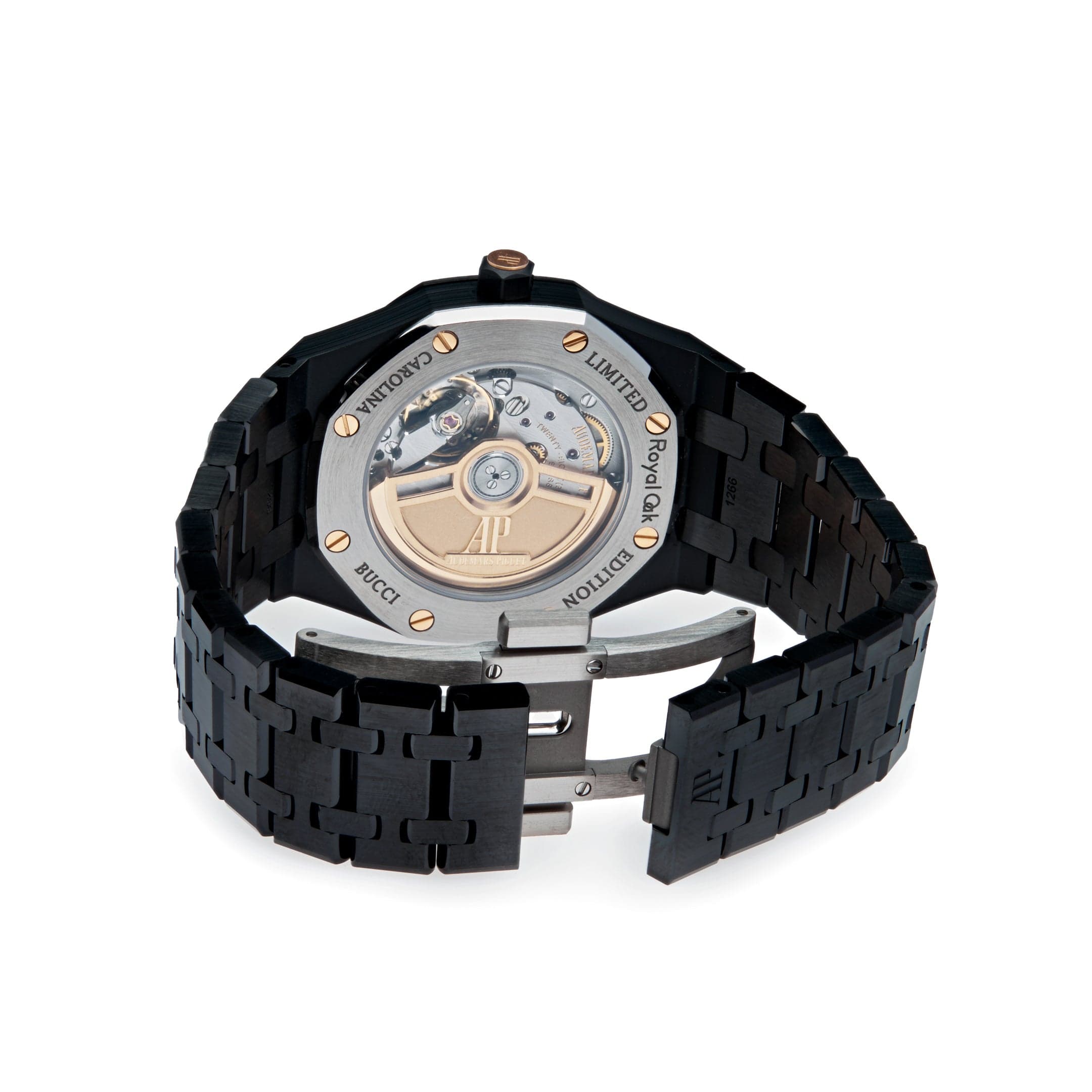 Audemars Piguet Royal Oak 77350CE.OO.1266CE.02.A Selfwinding 'Carolina Bucci' Black Ceramic Rainbow Dial Limited Edition (2022) - Premium Luxury Product