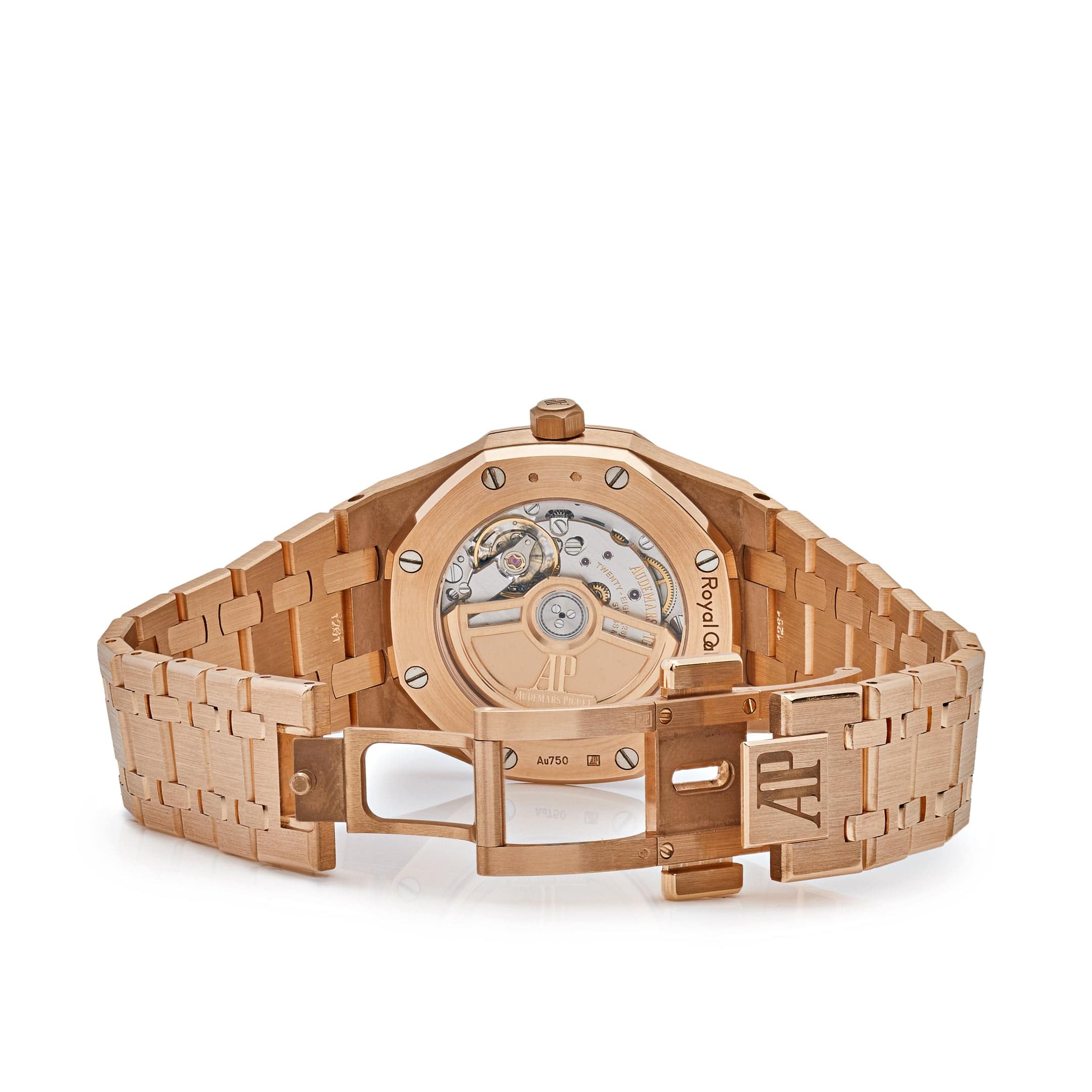 Audemars Piguet Royal Oak 77351OR.ZZ.1261OR.01 Rose Gold White Dial Diamond Bezel (2022)