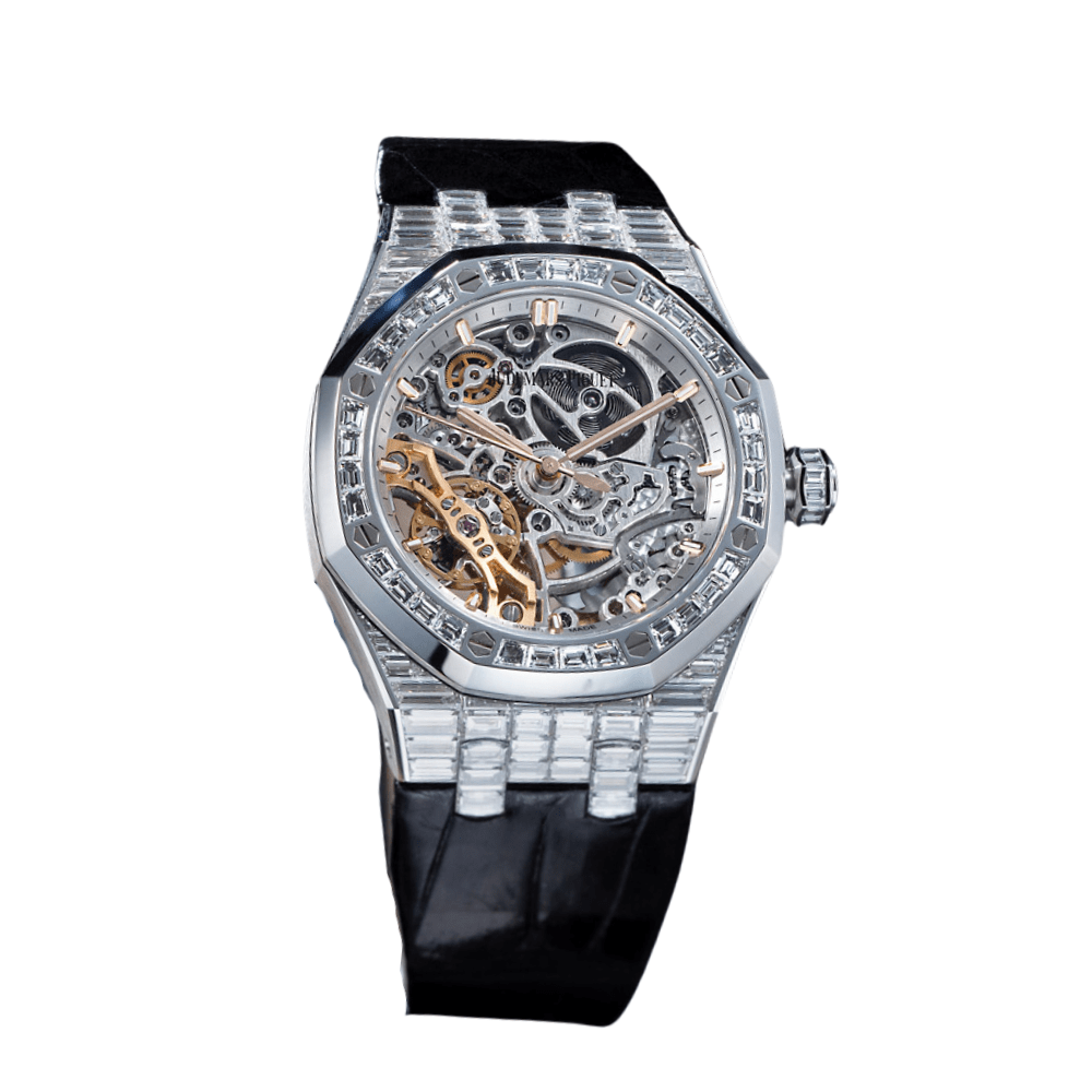 Audemars Piguet Royal Oak 15469BC.ZZ.D001CR.01 'High Jewelry' Double Balance Wheel - Premium Luxury Product
