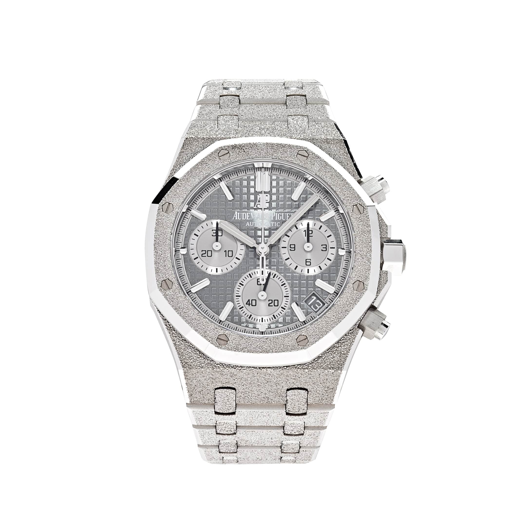Audemars Piguet Royal Oak 26239BC.GG.1224BC.01 Chronograph Frosted White Gold Limited Edition - Premium Luxury Product