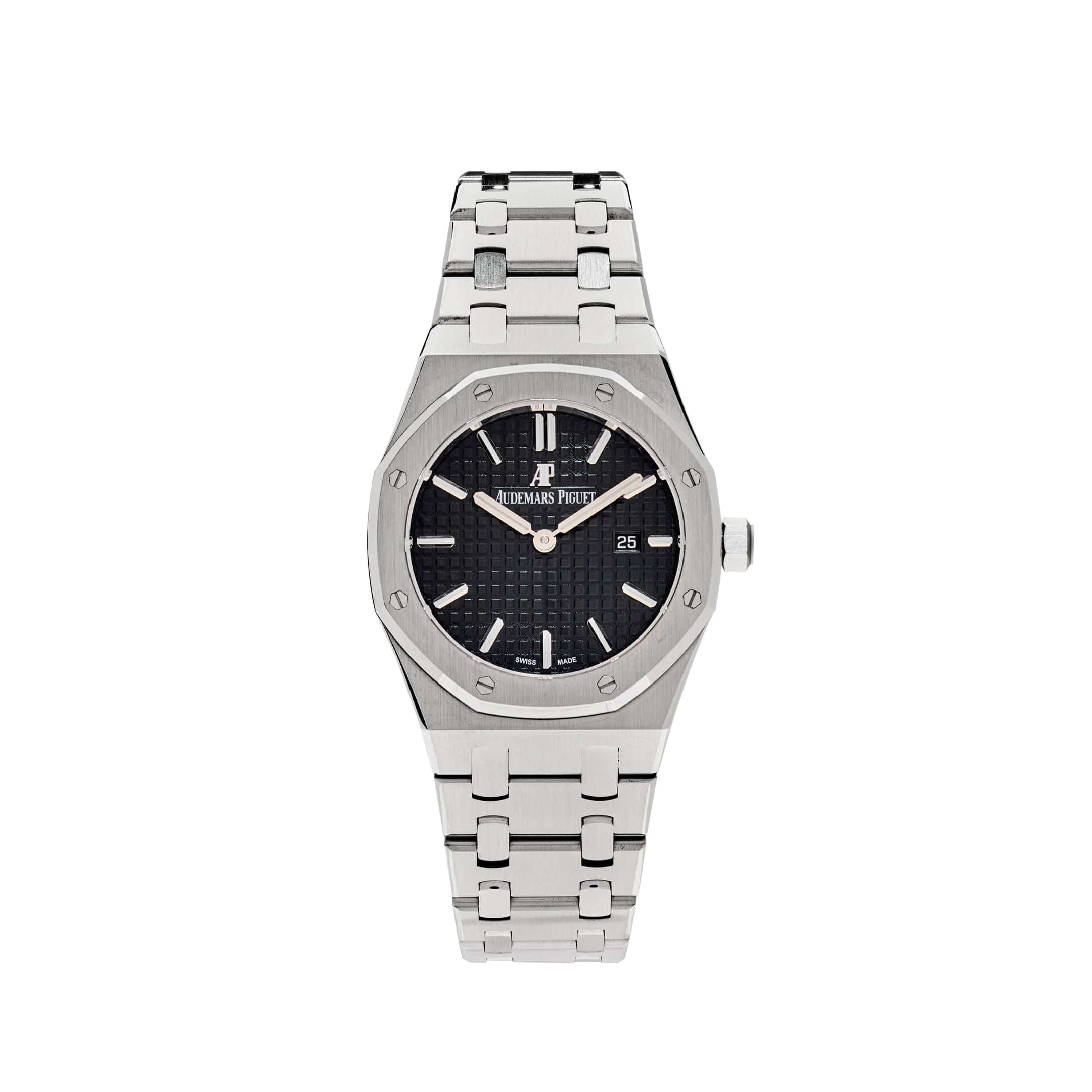 Audemars Piguet Royal Oak 67650ST.OO.1261ST.01 Lady Quartz Steel Black Dial - Premium Luxury Product