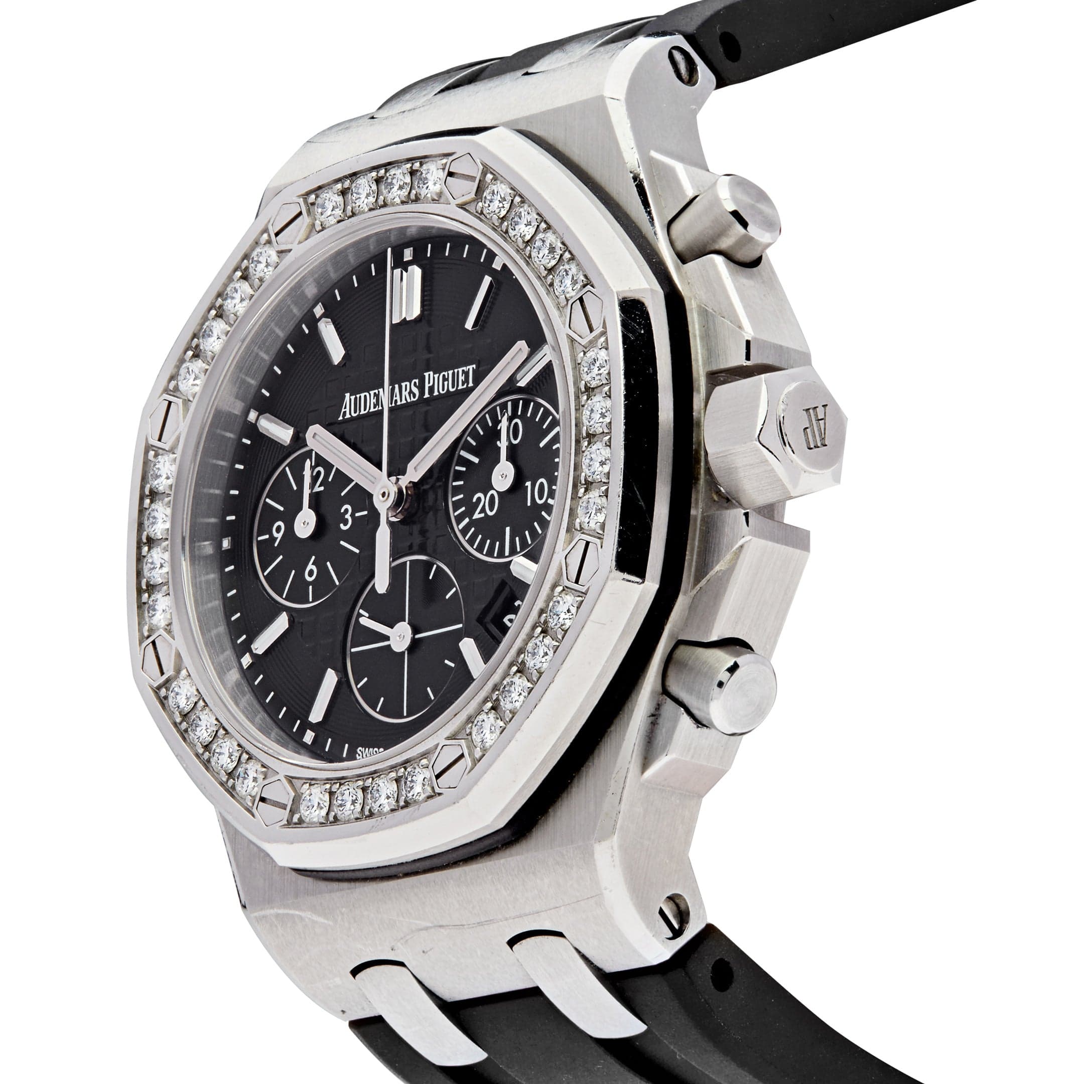 Audemars Piguet Royal Oak Offshore 26231ST.ZZ.D002CA.01 'Lady' Stainless Steel Black Dial Diamond Bezel (2018)