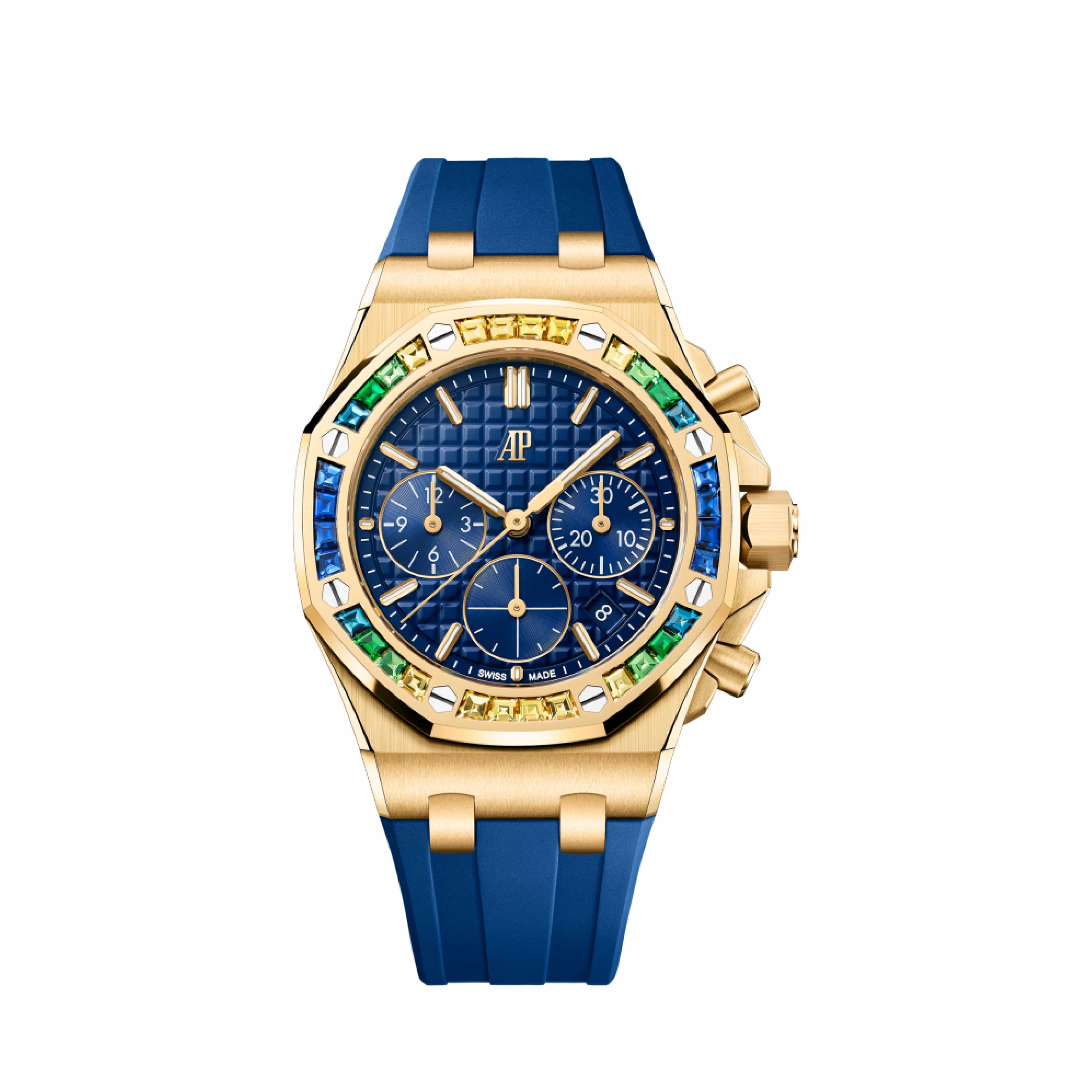 Audemars Piguet Royal Oak Offshore 26236BA.YY.D346CA.01 Yellow Gold Sapphire Dial (2023) - Premium Luxury Product