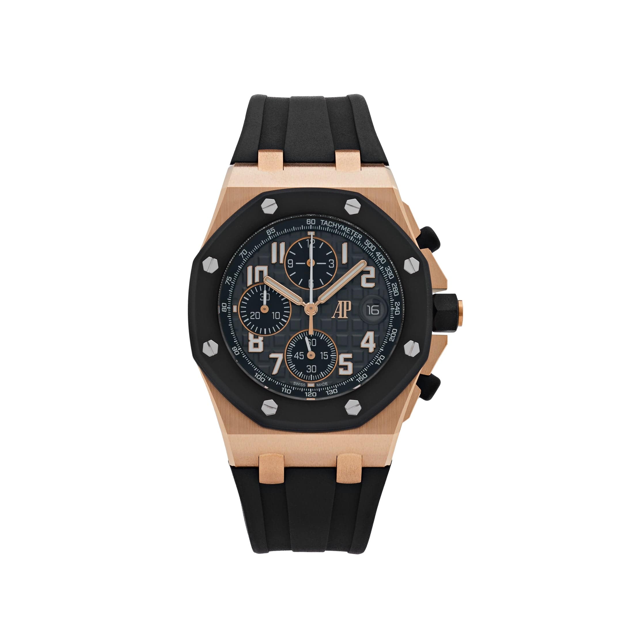 Audemars Piguet Royal Oak Offshore 26238OK.OO.A002CA.01 Chronograph Rose Gold Black Dial - Premium Luxury Product
