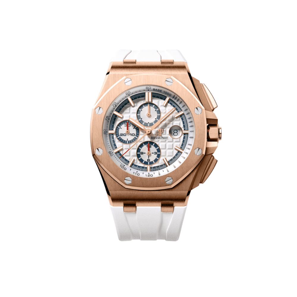 Audemars Piguet Royal Oak Offshore 26408OR.OO.A010CA.01.99 Chronograph 'Summer Byblos Edition' Rose Gold White Dial Limited Edition - Premium Luxury Product
