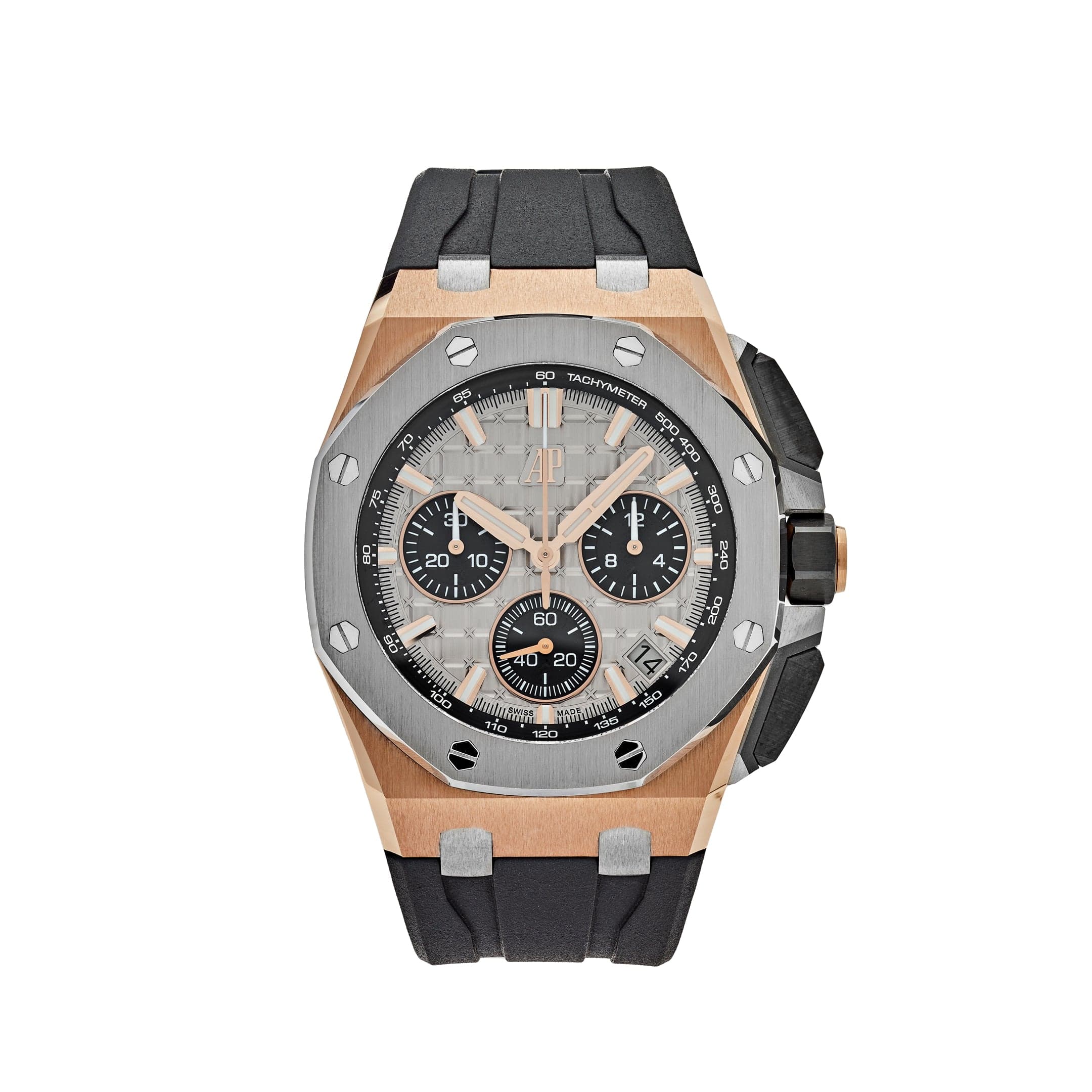 Audemars Piguet Royal Oak Offshore 26420OI.OO.A015VE.01 Chronograph Rose Gold Grey Dial - Premium Luxury Product