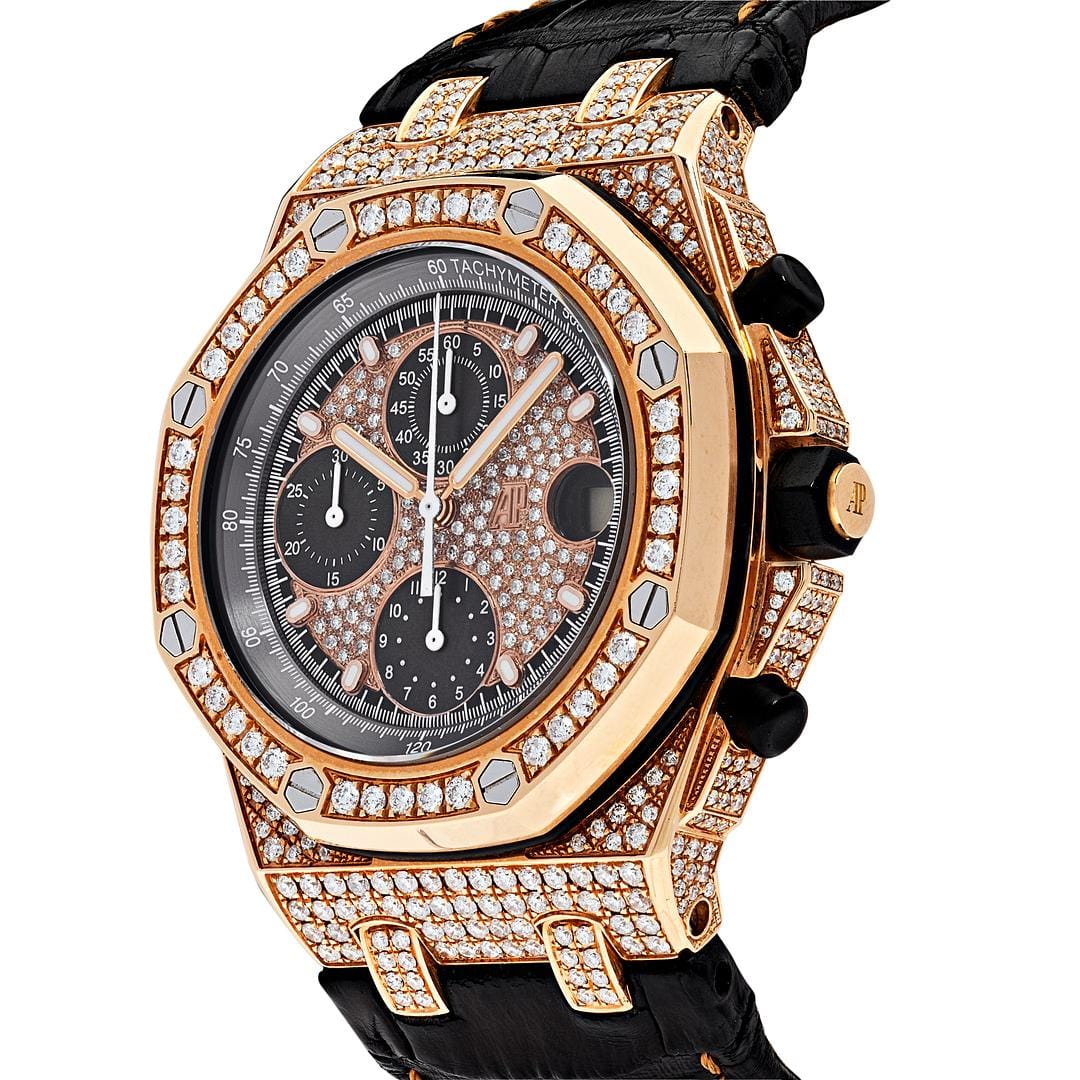 Audemars Piguet Royal Oak Offshore 26470OR.OO.A125CR.01 Chronograph Rose Gold Diamond Bezel