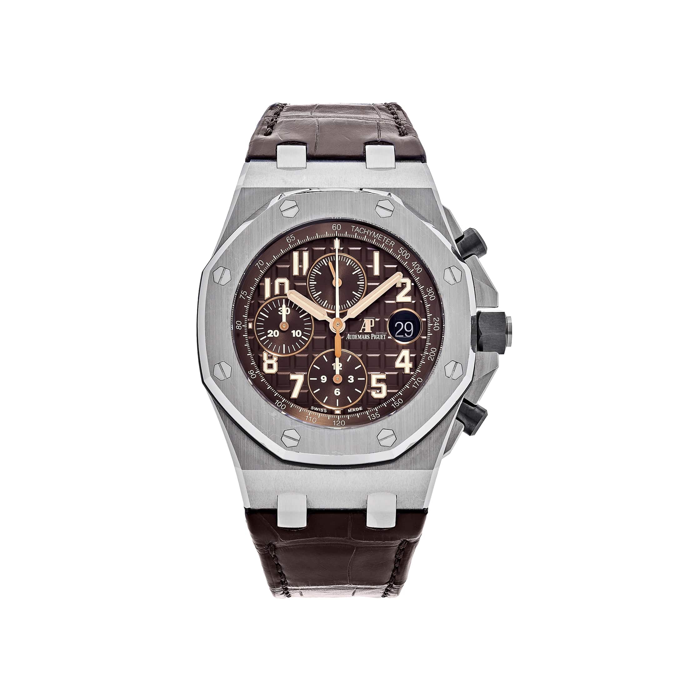 Audemars Piguet Royal Oak Offshore 26470ST.OO.A820CR.01 Chronograph Stainless Steel Brown Dial - Premium Luxury Product