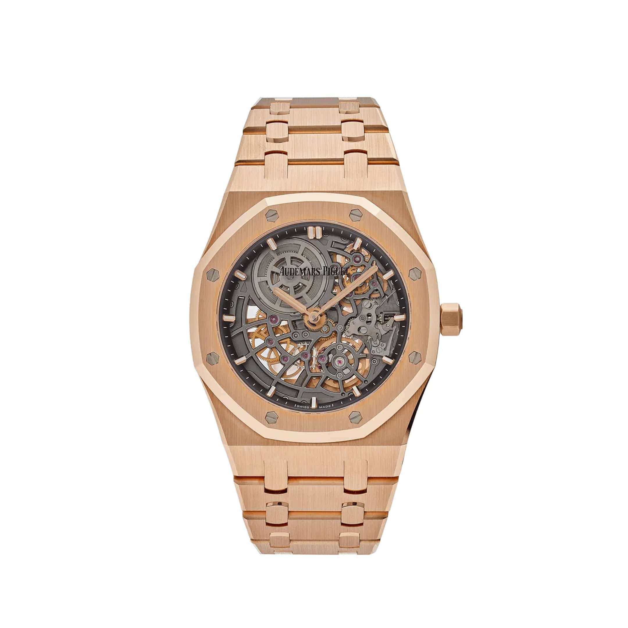 Audemars Piguet Royal Oak 16204OR.OO.1240OR.03 Openworked 'Jumbo' Extra-Thin Rose Gold - Premium Luxury Product