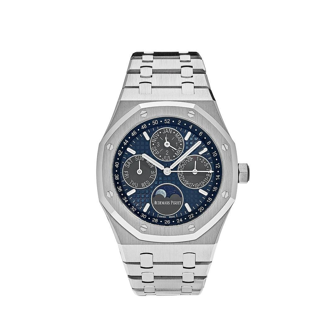 Audemars Piguet Royal Oak Perpetual Calendar 26574TI.OO.1220TI.01 Titanium Blue Dial - Premium Luxury Product