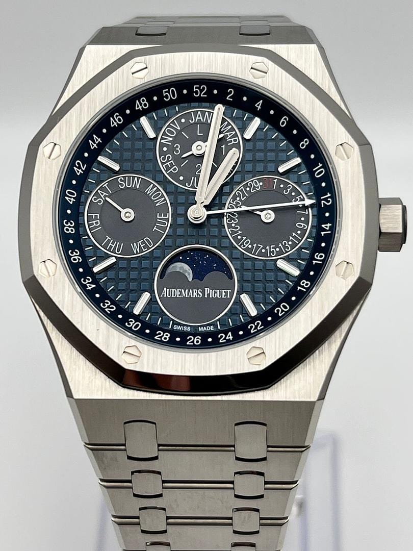 Audemars Piguet Royal Oak Perpetual Calendar 26574TI.OO.1220TI.01 Titanium Blue Dial