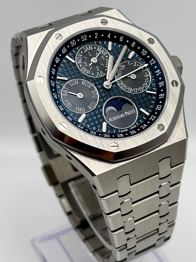 Audemars Piguet Royal Oak Perpetual Calendar 26574TI.OO.1220TI.01 Titanium Blue Dial