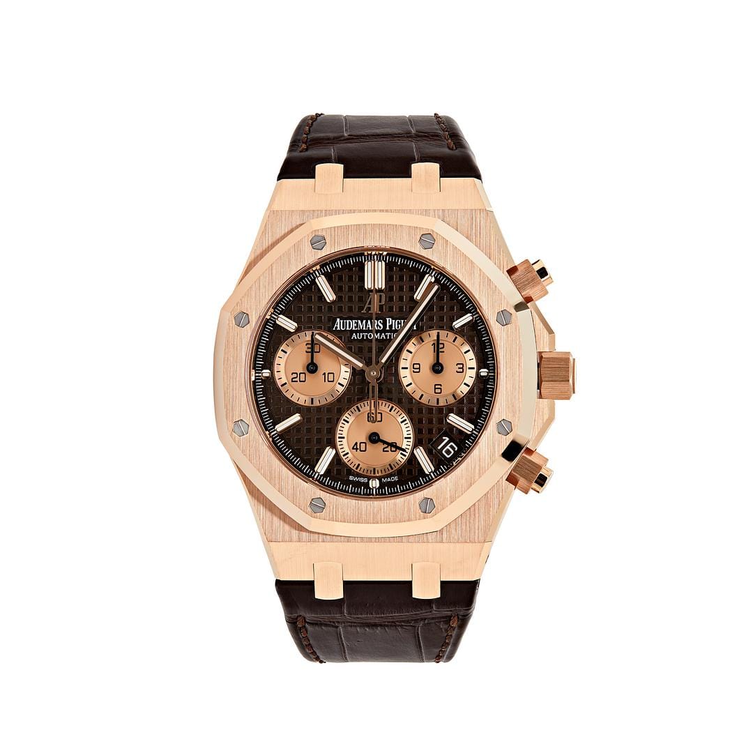 Audemars Piguet Royal Oak Selfwinding Chronograph Rose Gold Brown Dial 26239OR.OO.D821CR.01 - Premium Luxury Product