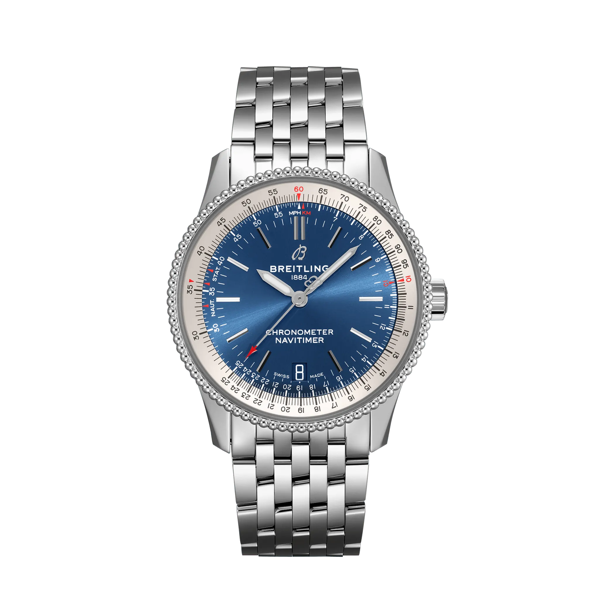 Breitling Navitimer Automatic 38 Stainless Steel Men's Watch - Premium Luxury Product