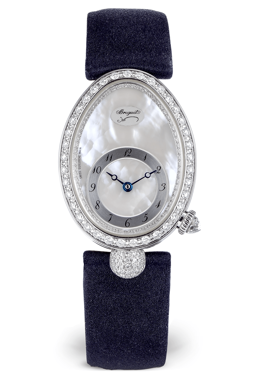 Breguet Reine de Naples Automatic Mini 18K White Gold & Diamonds Ladies Watch - Premium Luxury Product