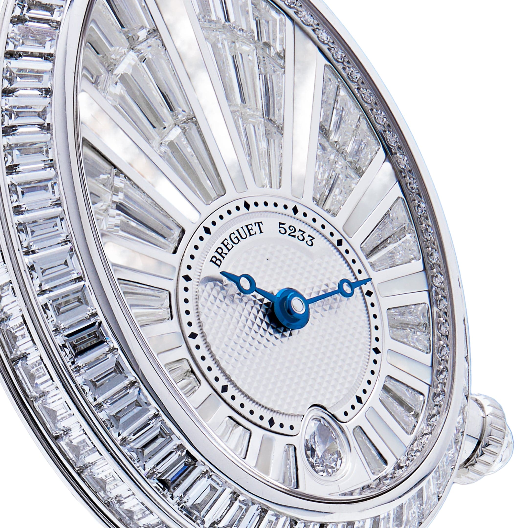 Breguet Reine de Naples 8939BB White Gold Baguette Diamonds Pearl Bracelet - Premium Luxury Product