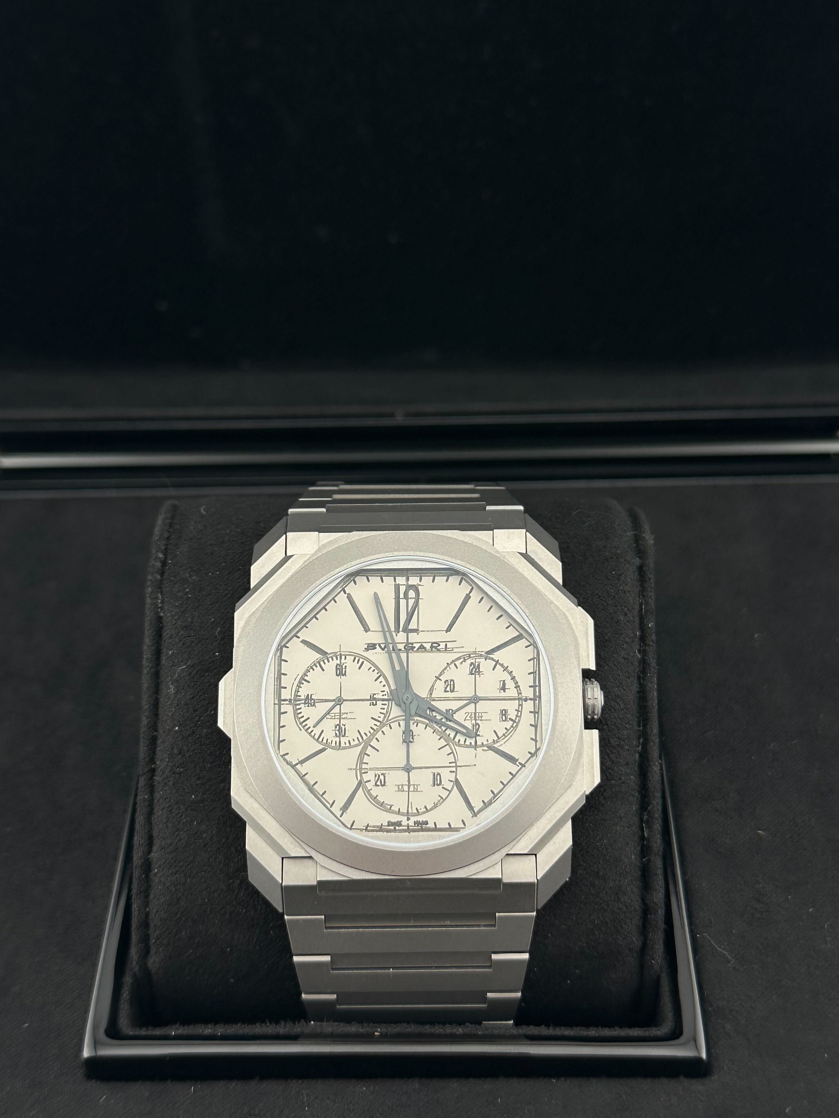 Bvlgari Octo Finissimo 103673 Chronograph GMT 10th Anniversary Titanium Limited Edition (2022)
