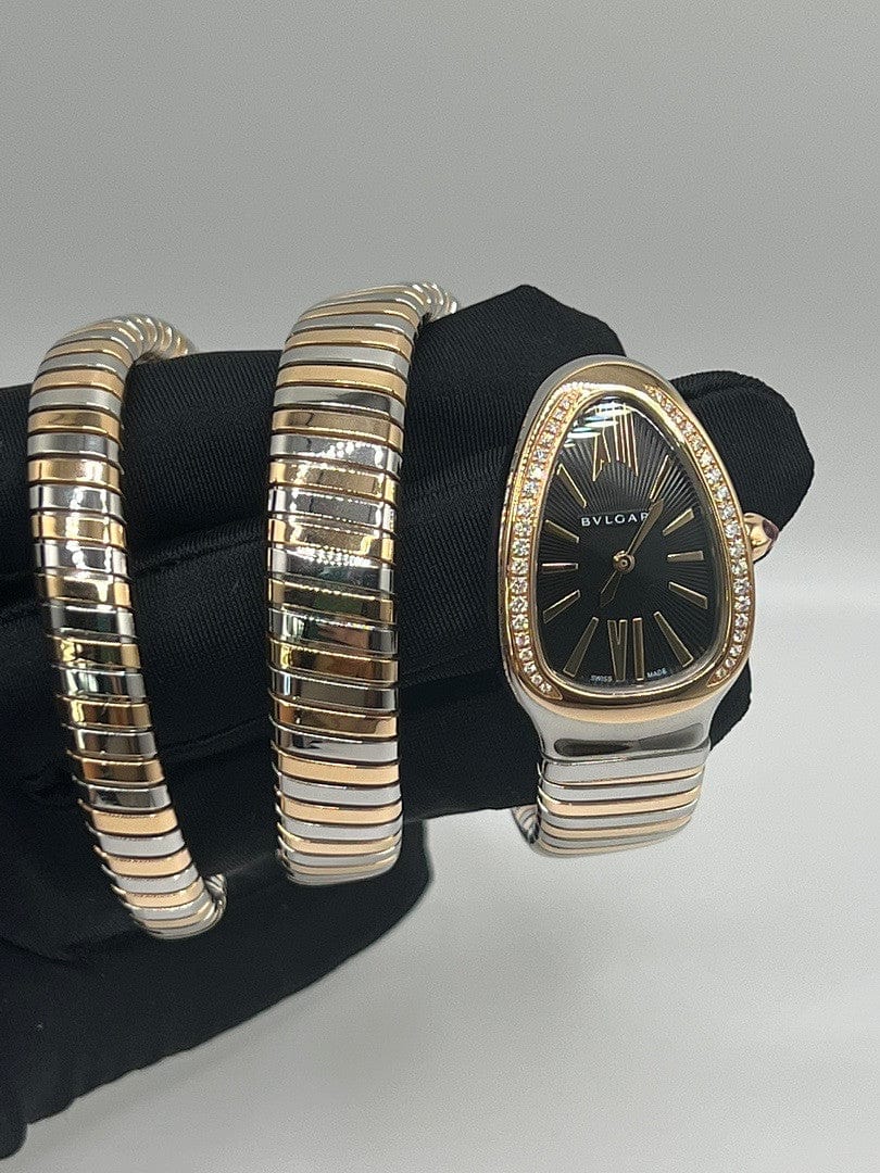 BVLGARI Serpenti Tubogas 102099 Stainless Steel and Rose Gold