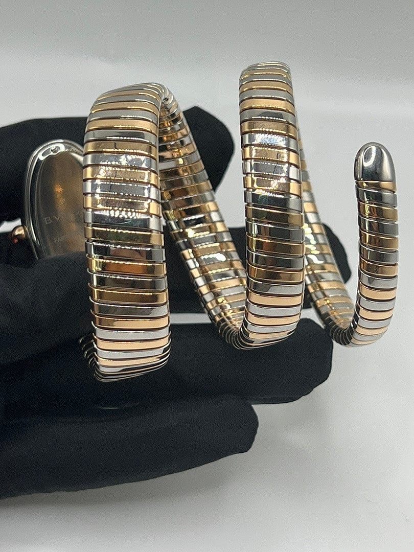 BVLGARI Serpenti Tubogas 102099 Stainless Steel and Rose Gold - Premium Luxury Product