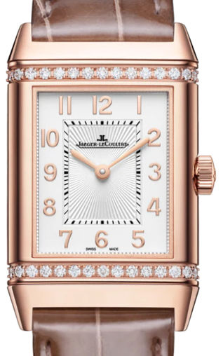 Jaeger-Lecoultre Reverso Classic Duetto Rose Gold & Diamonds Lady`s Watch