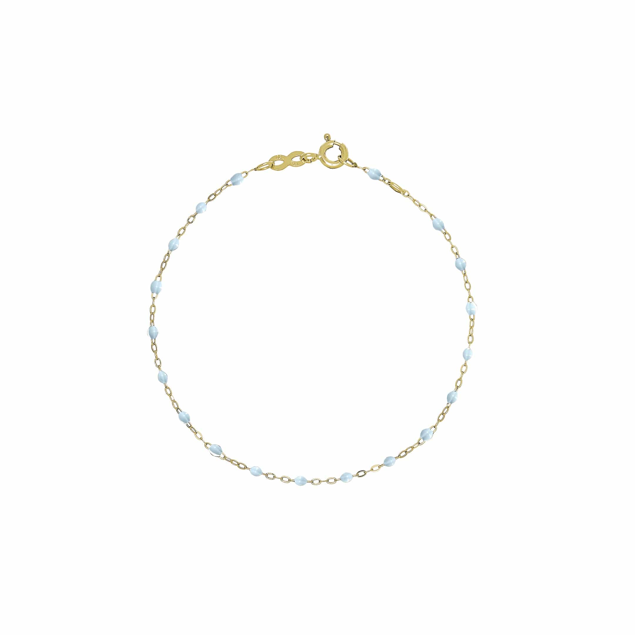Gigi Clozeau Classic Yellow Gold Bracelet in Baby Blue - Premium Luxury Product