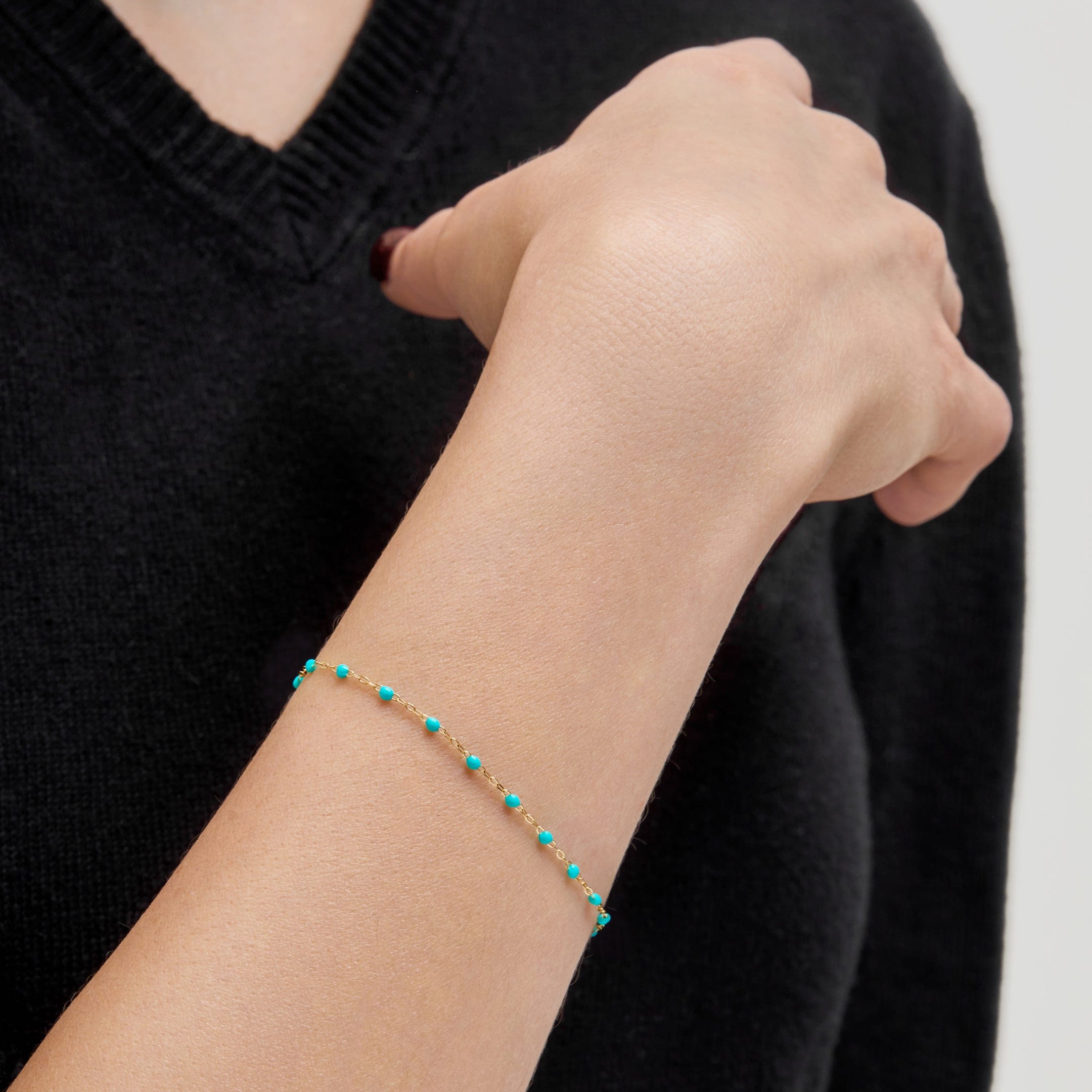 Gigi Clozeau Classic Yellow Gold Bracelet in Lagoon