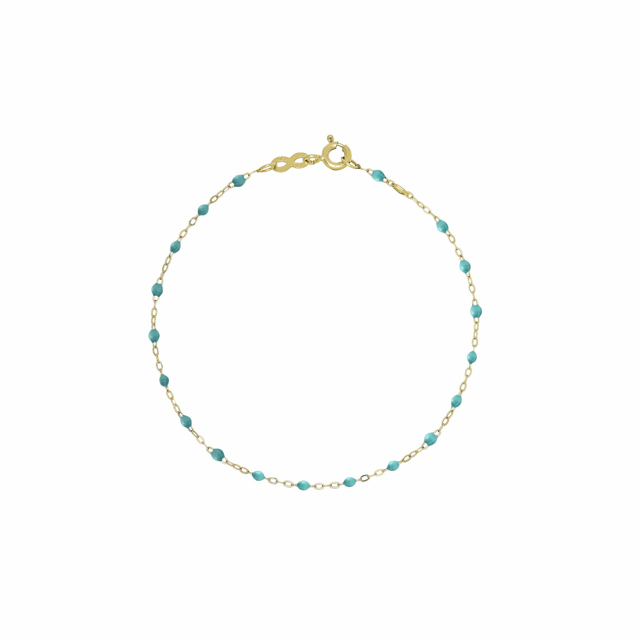 Gigi Clozeau Classic Yellow Gold Bracelet in Turquoise Green - Premium Luxury Product