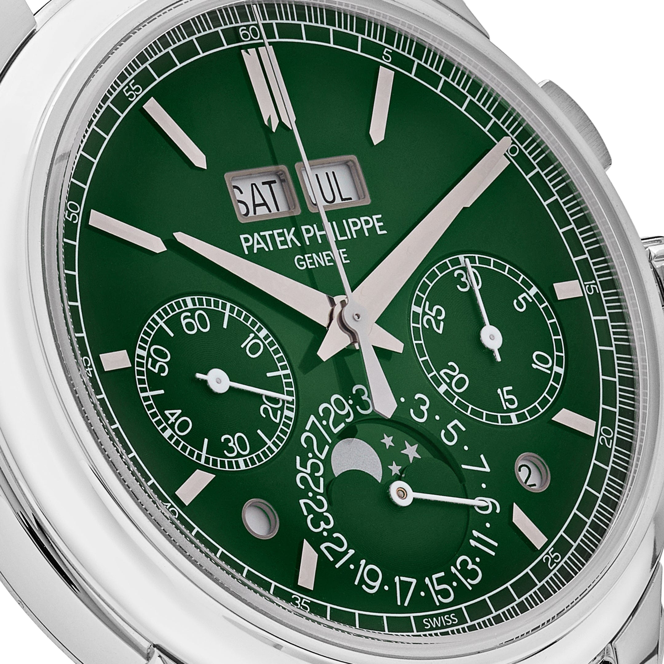 Patek Philippe Grand Complications 5270P-014 Perpetual Calendar Chronograph Platinum Green Dial (2024)