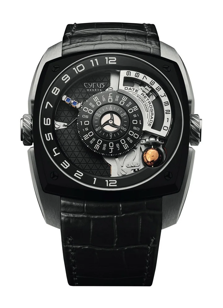 Cyrus Klepcys Moon 18K White Gold & Black DLC Titanium Men's Watch - Premium Luxury Product