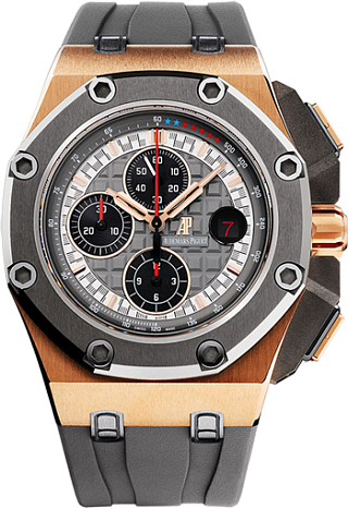 Audemars Piguet Royal Oak Offshore Michael Schumacher 18K Rose Gold & Cerment Men's Watch - Premium Luxury Product