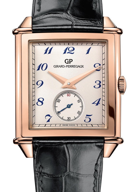 Girard Perregaux Vintage 1945 XXL Silver Dial 18K Rose Gold Men's Watch - Premium Luxury Product
